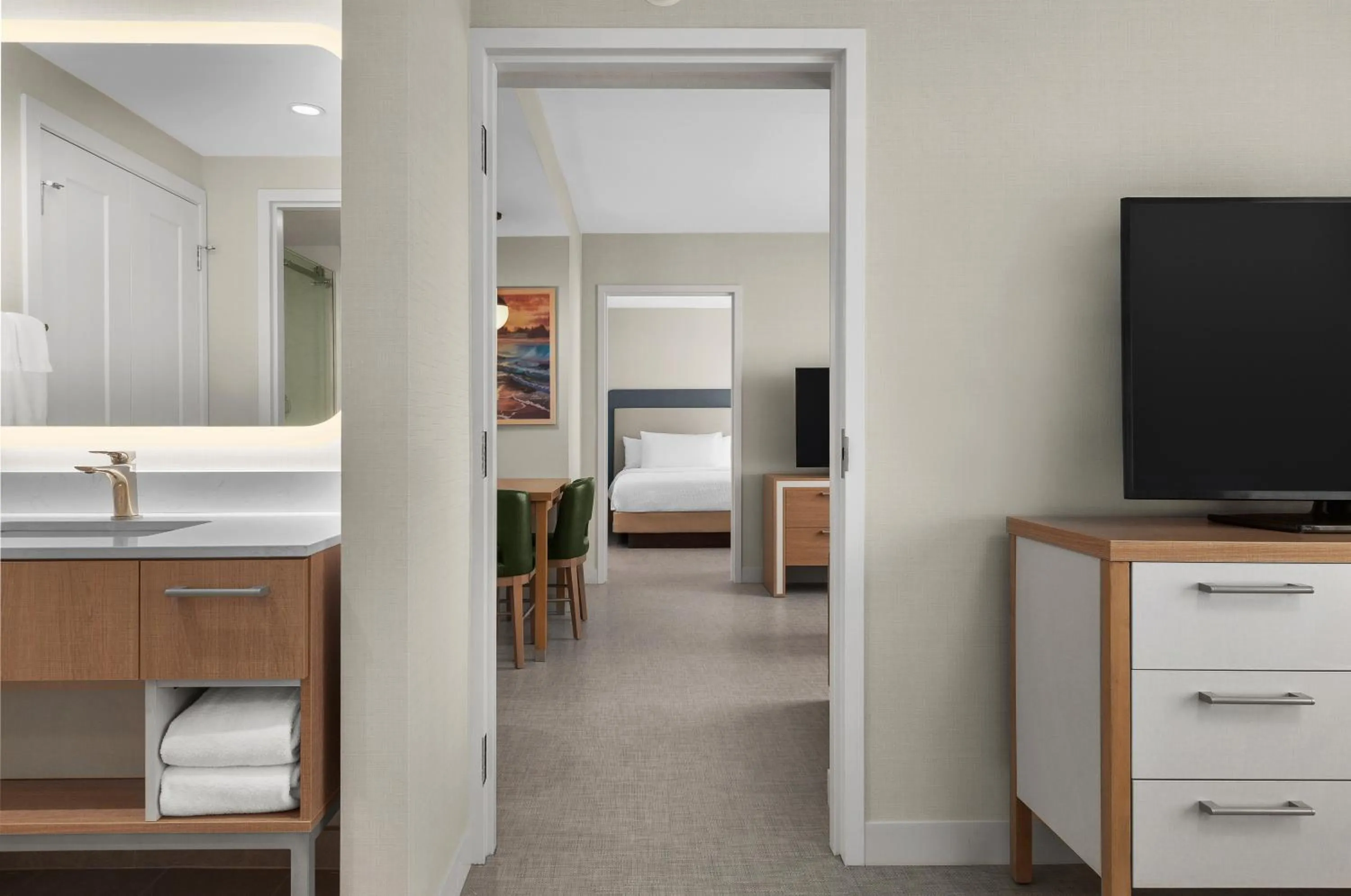 Bed in Homewood Suites by Hilton Burlington