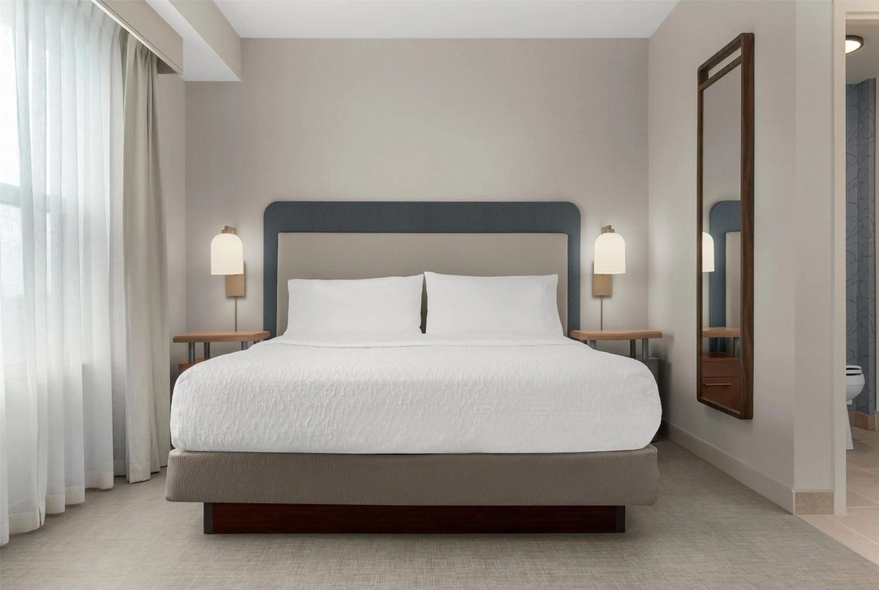 Bed in Homewood Suites by Hilton Burlington