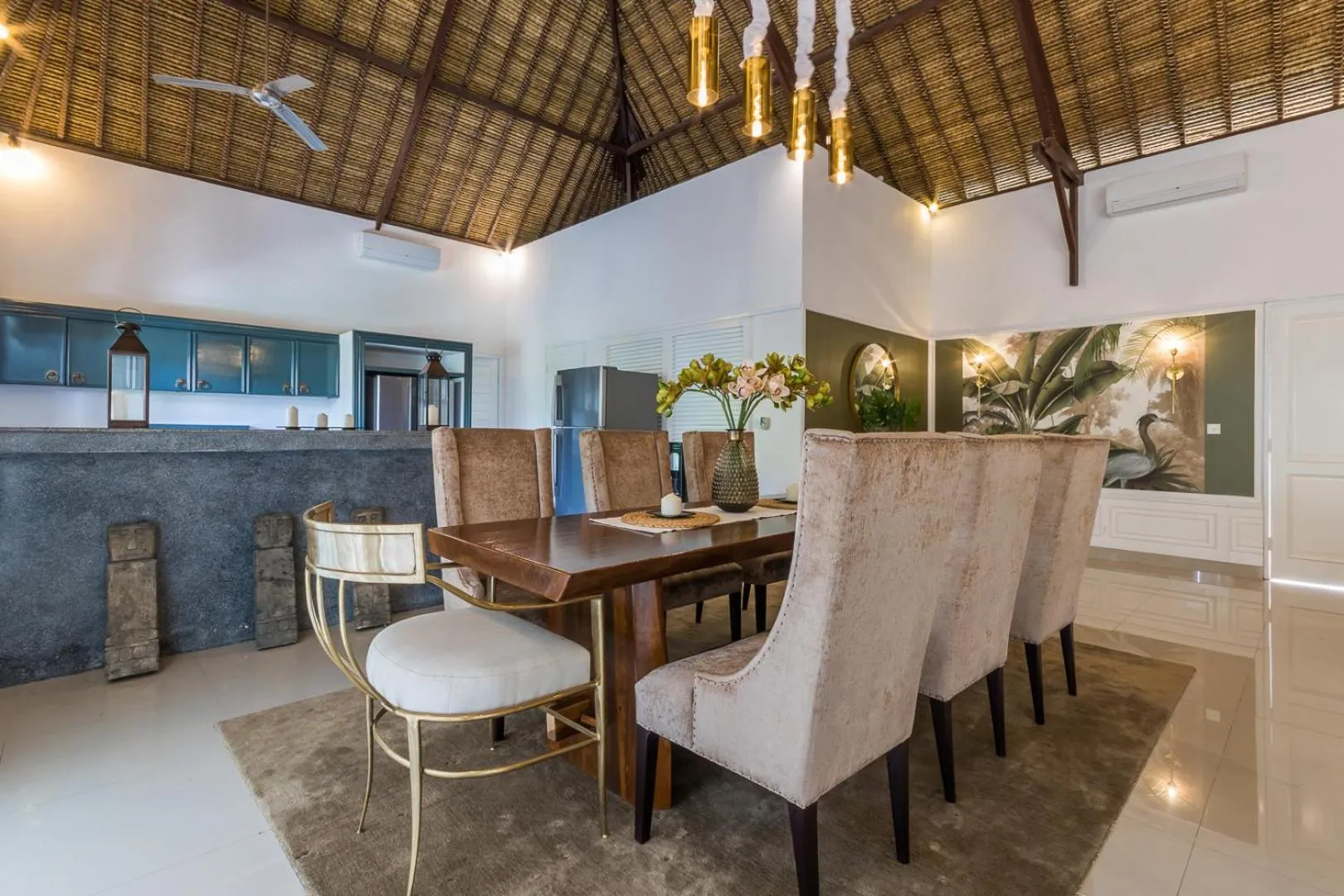 Dining area in Villa Deh Simba at Sanur