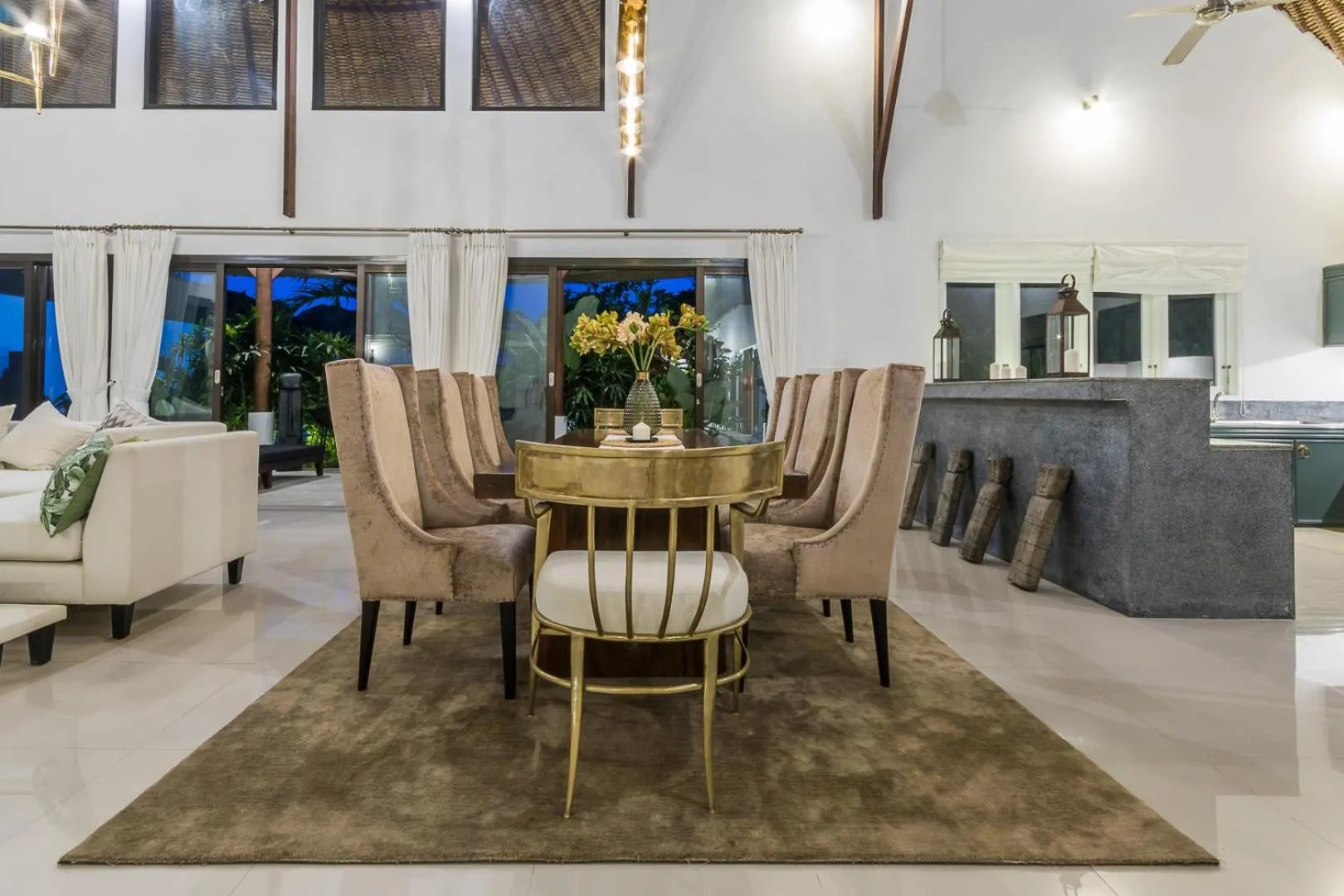 Dining area in Villa Deh Simba at Sanur