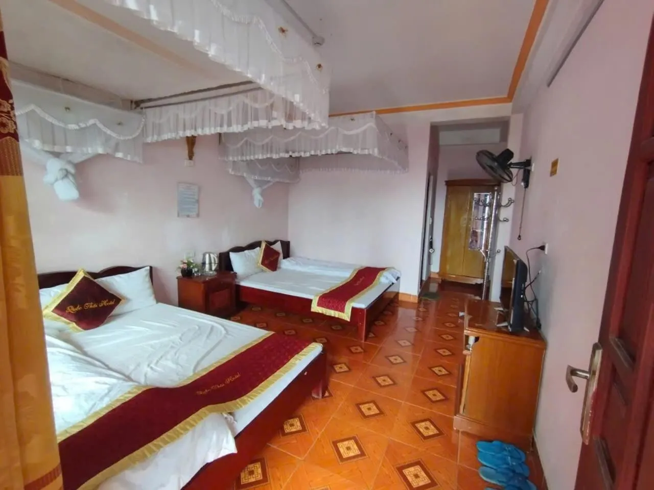 Bed in Quoc Thai Sapa Hotel