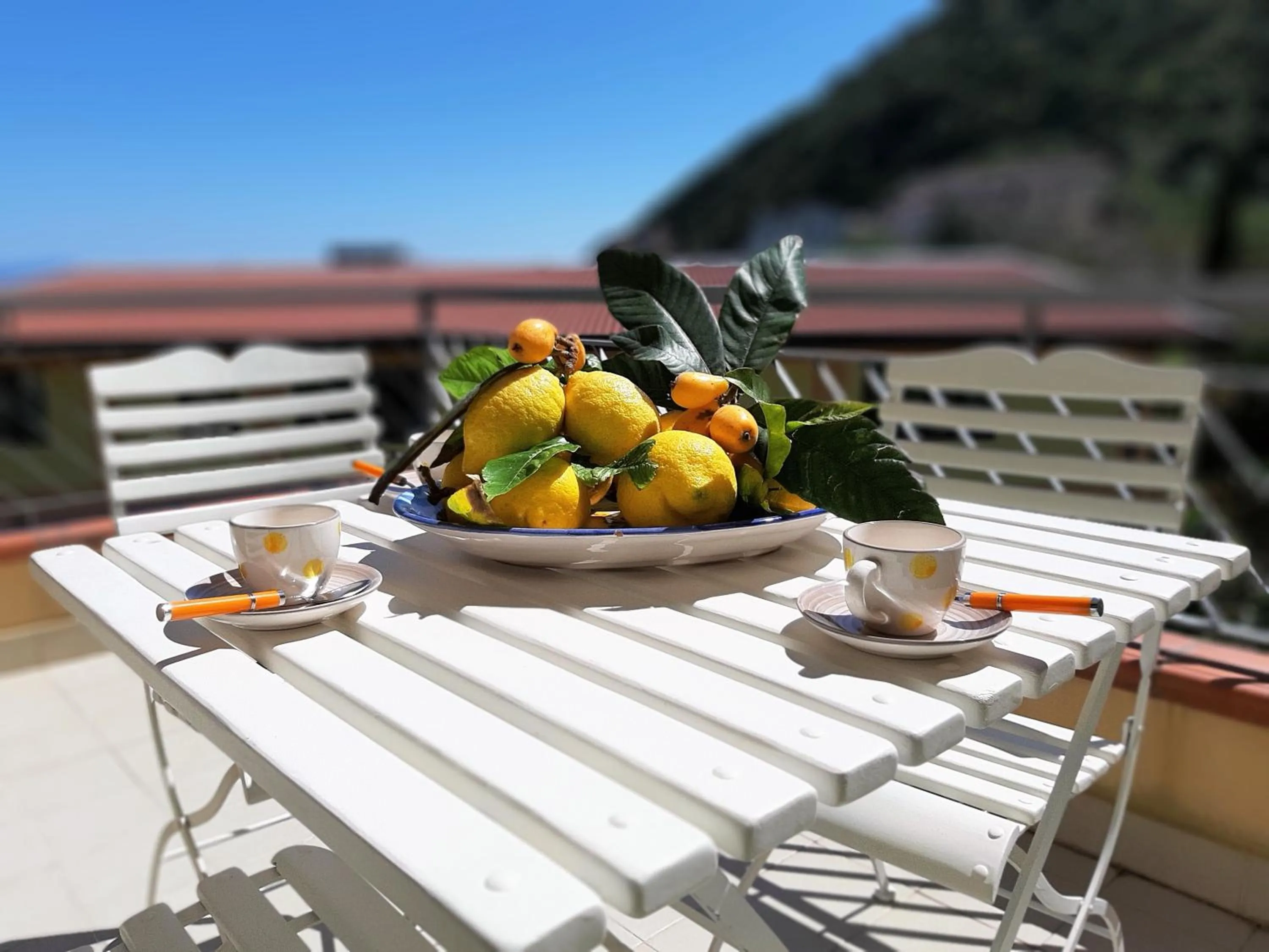 Balcony/Terrace in Living Piraino case vacanze