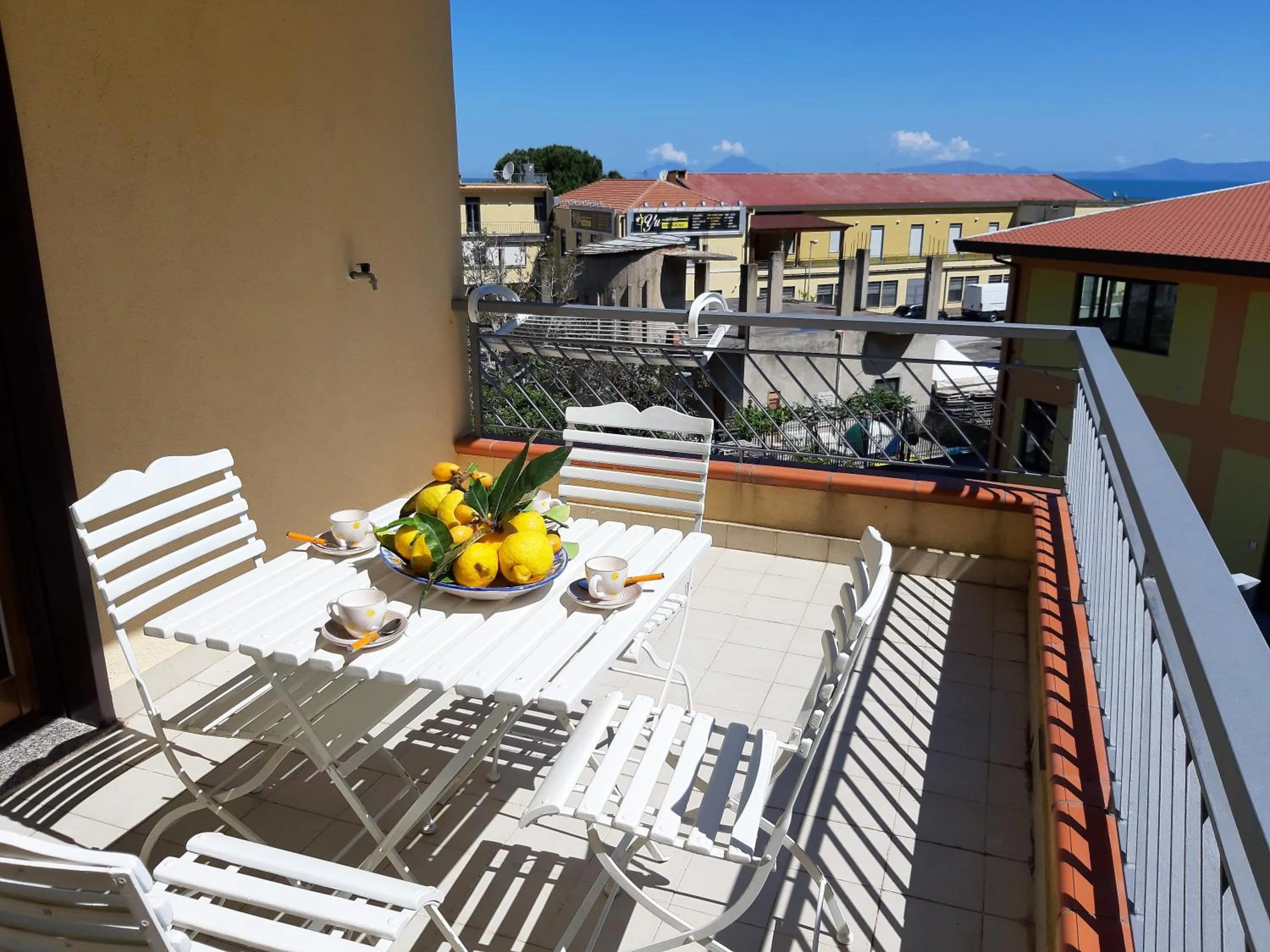 Balcony/Terrace in Living Piraino case vacanze