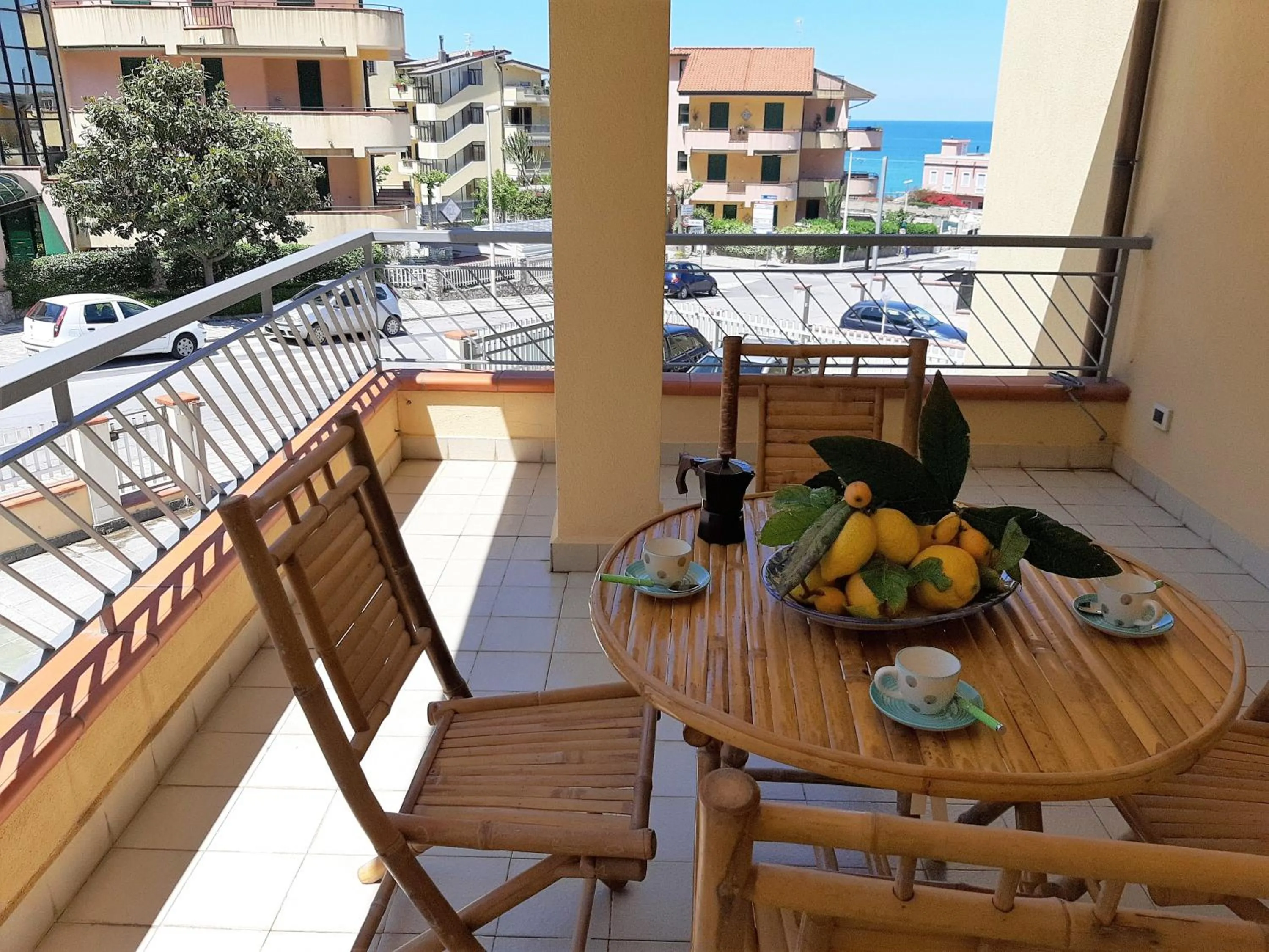 Balcony/Terrace in Living Piraino case vacanze