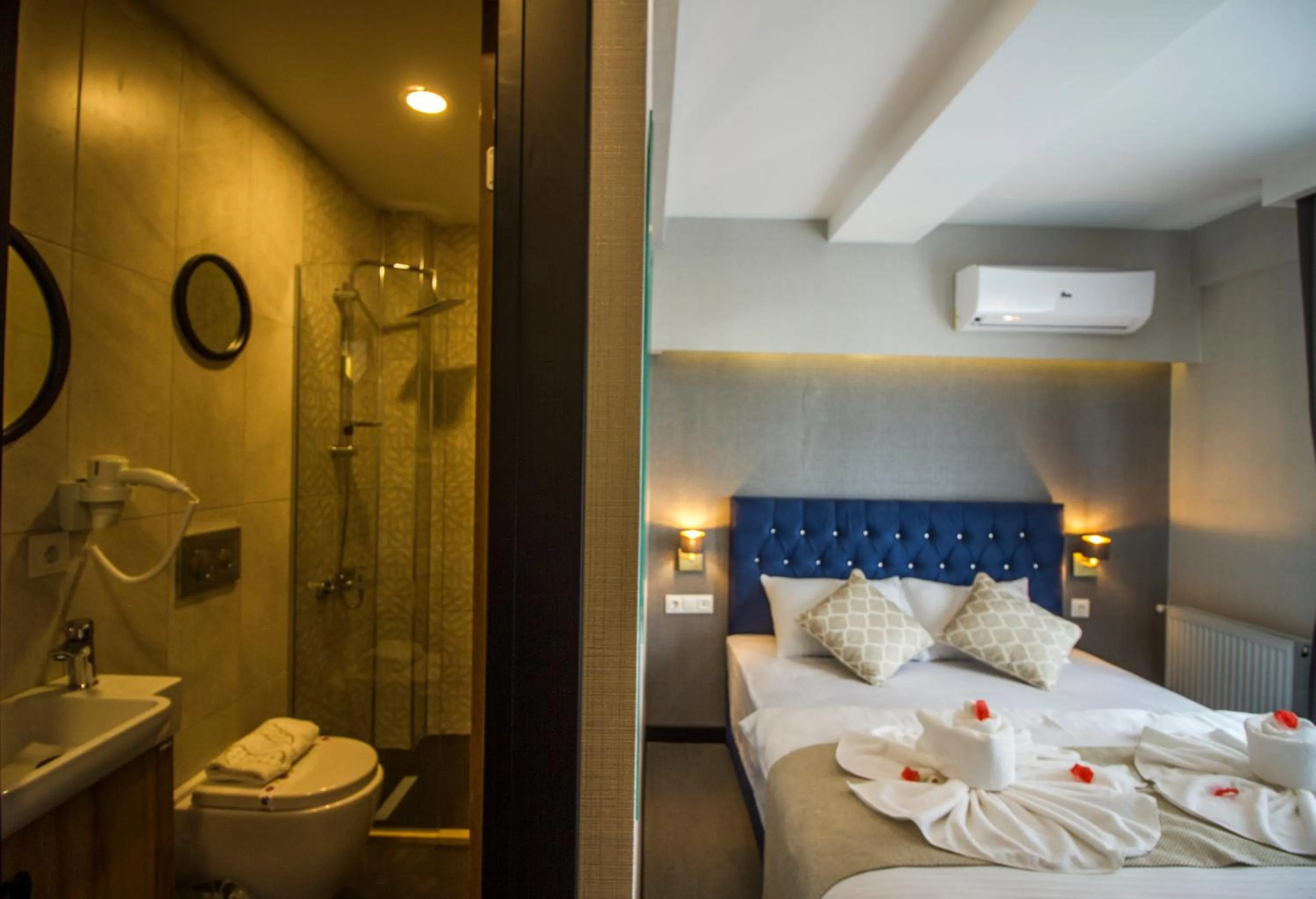 Shower, Bed in Hit Suites Avcilar Hotel