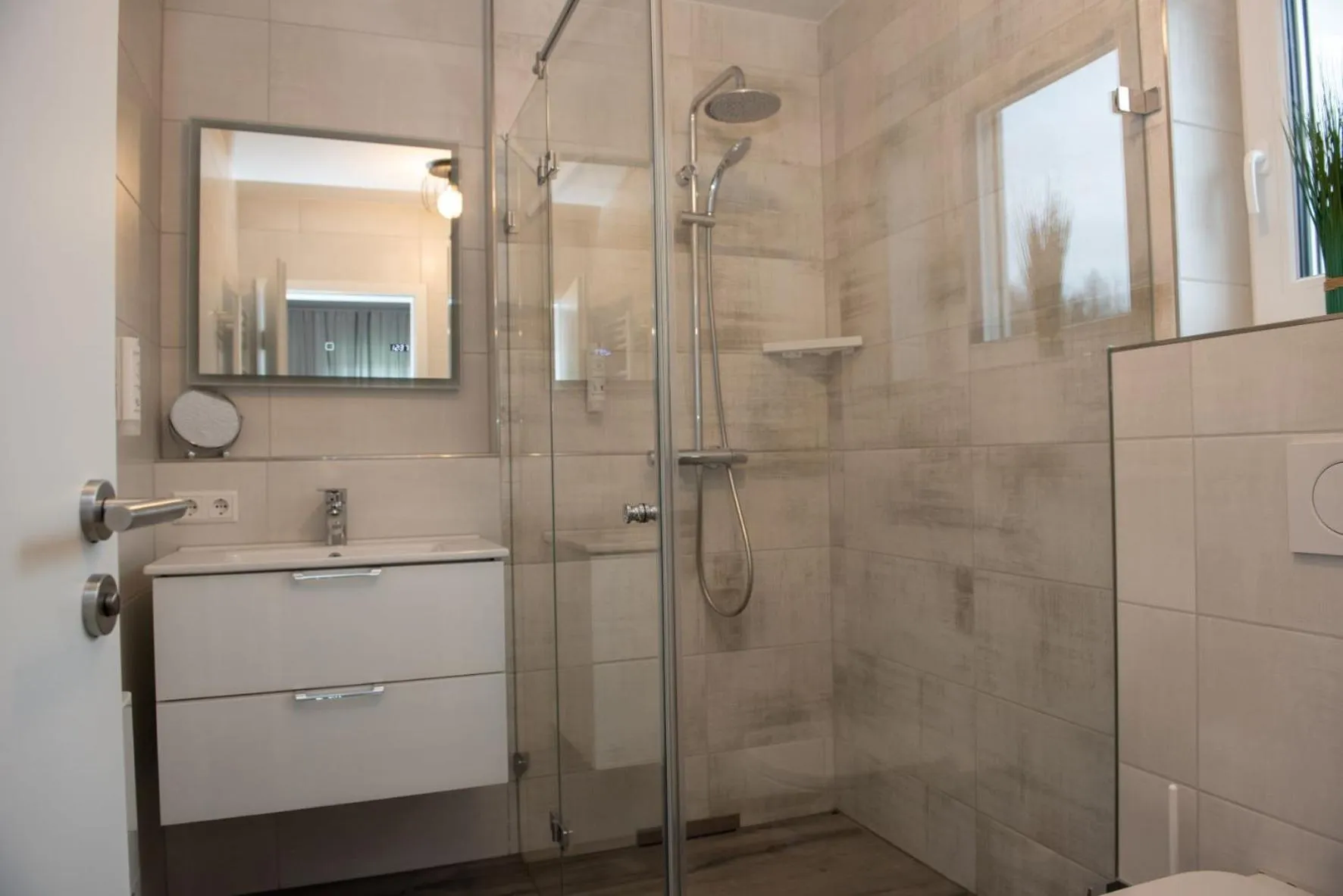 Bathroom in Apartments Amtzell, Selbst-Check-in