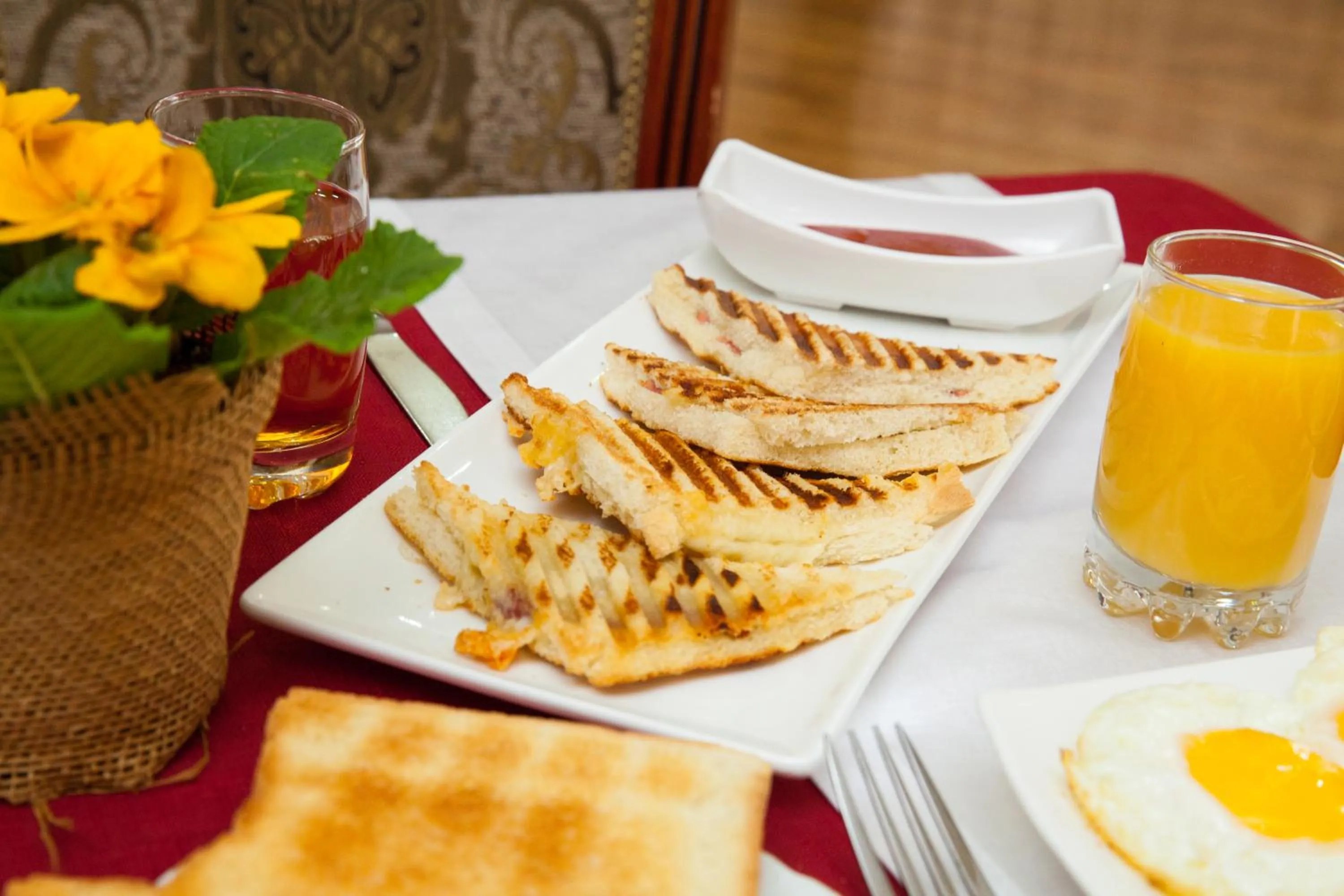 Food close-up in Azcot Hotel