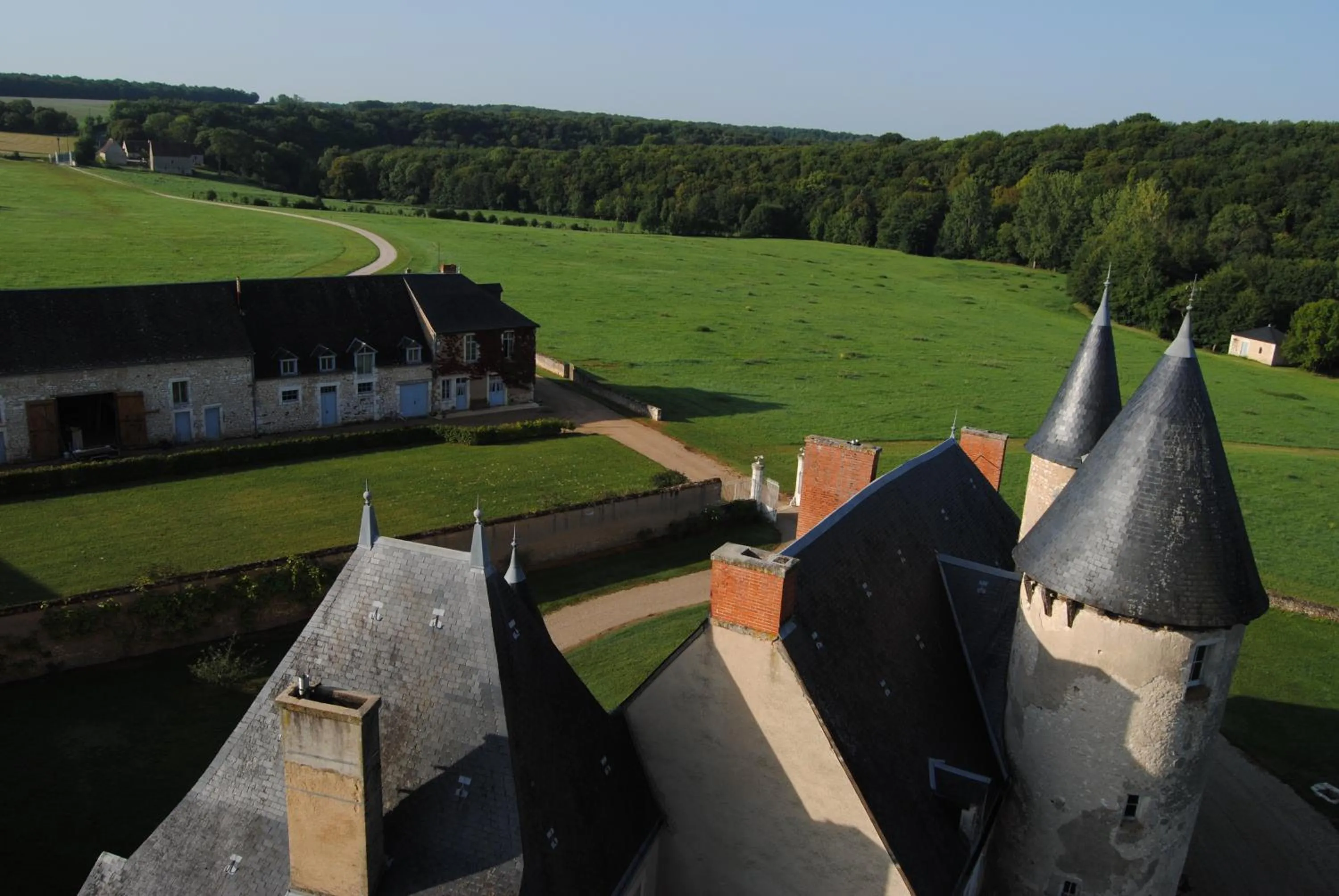 Bird's eye view in Château de Mazières
