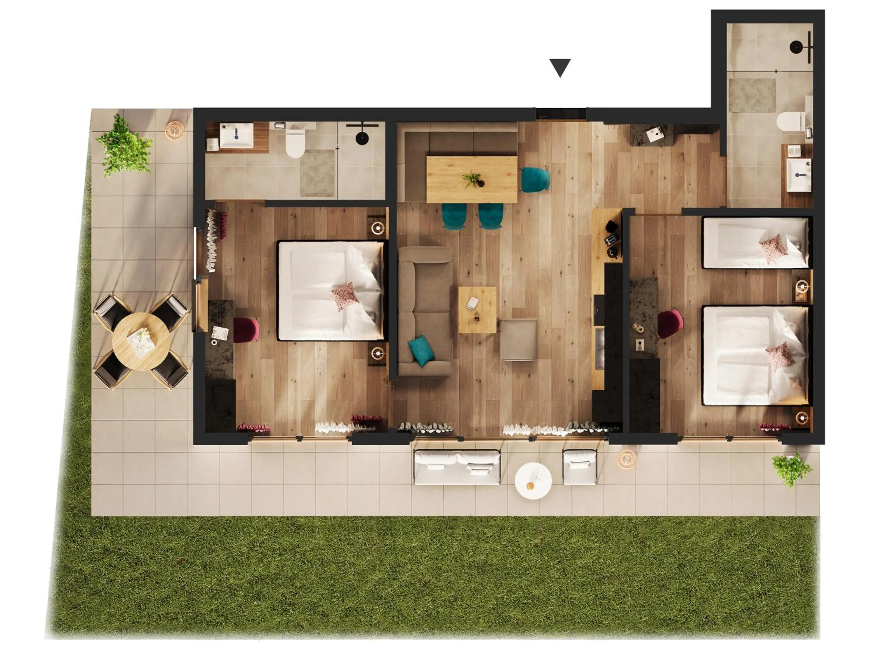 Photo of the whole room in Aparthotel Lerch