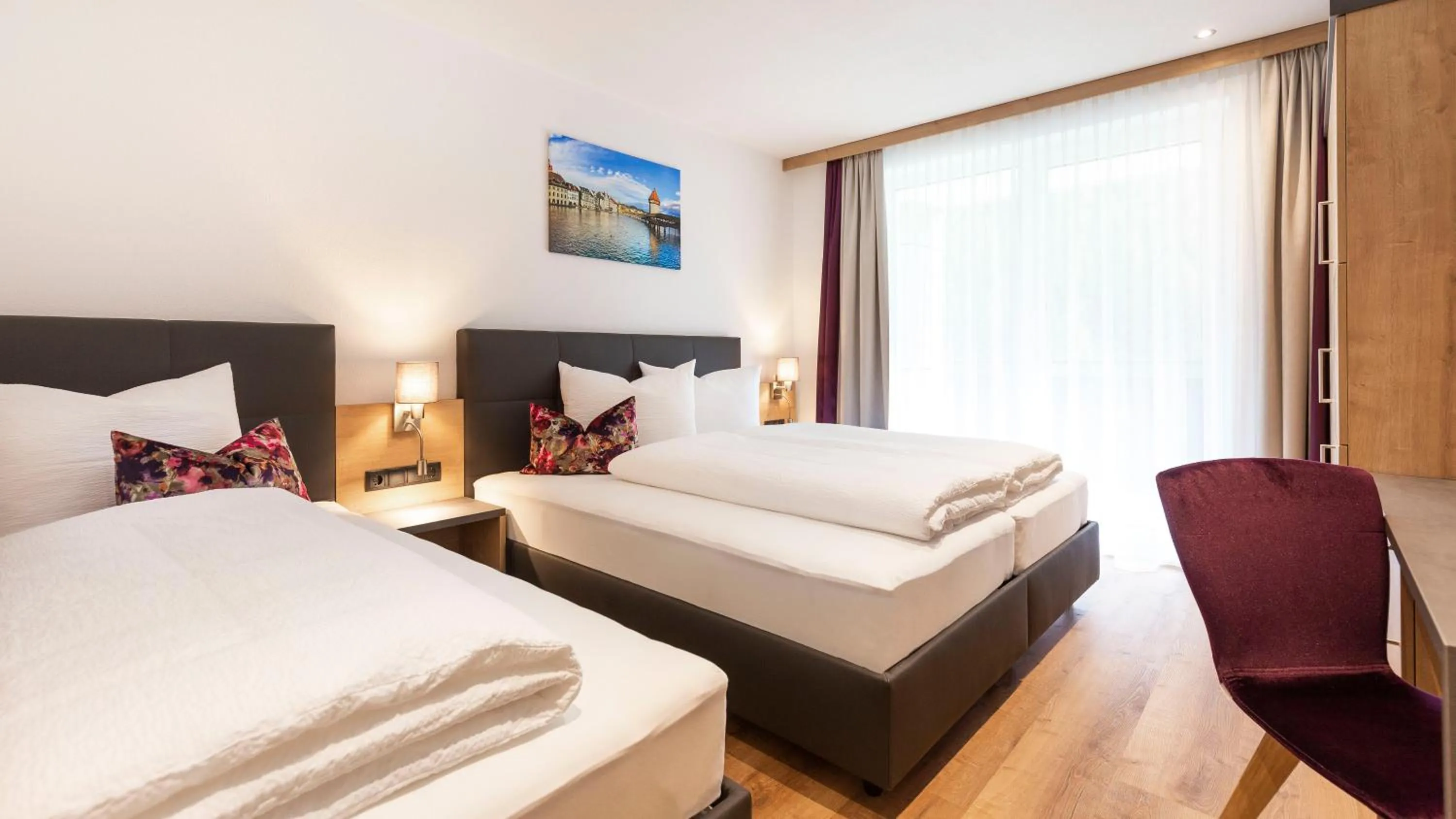 Bed in Aparthotel Lerch