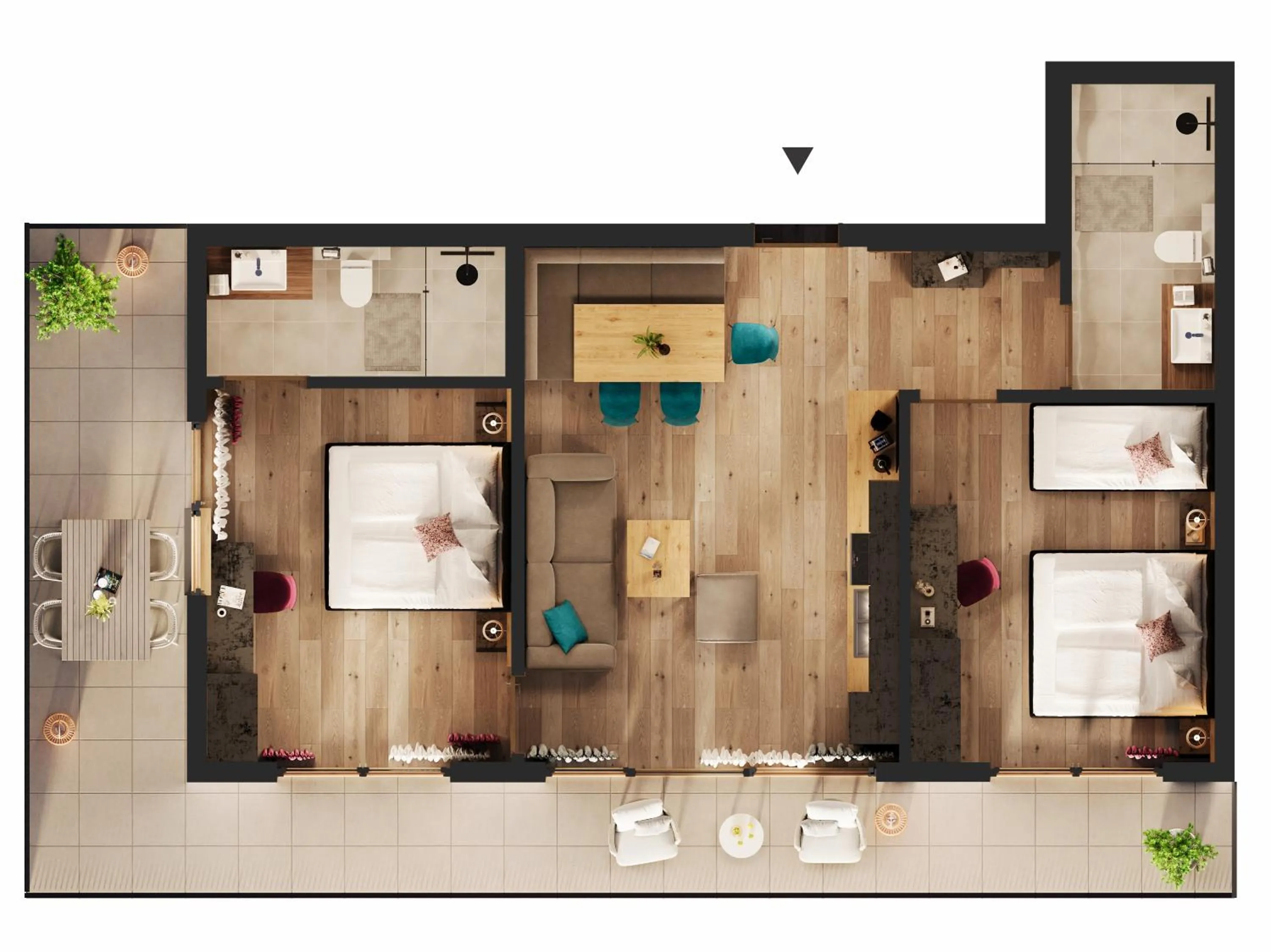 Photo of the whole room in Aparthotel Lerch