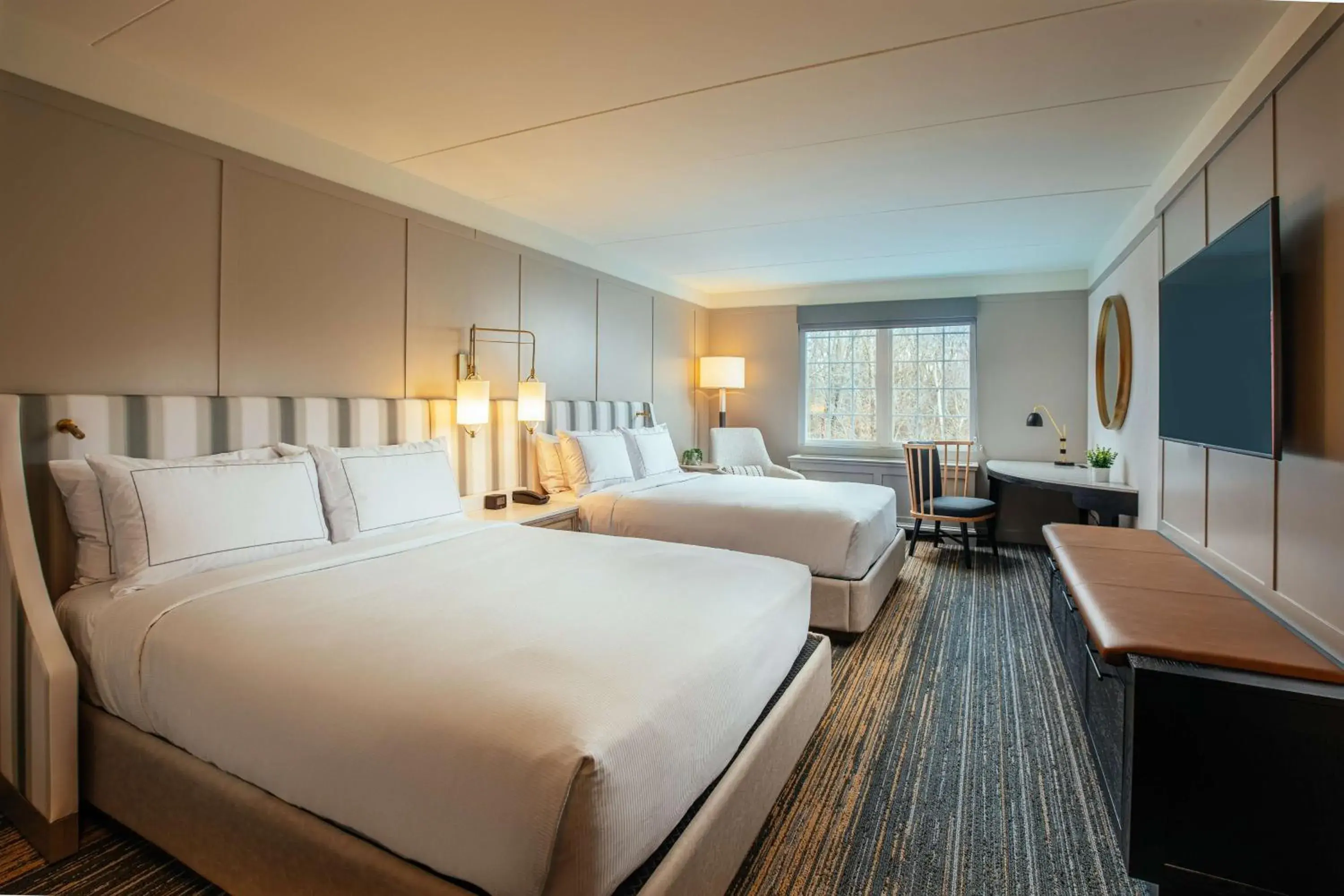 Queen Room with Two Queen Beds in Somerset Hills Hotel, Tapestry Collection by Hilton Queen Room with Two Queen Beds in Somerset Hills Hotel, Tapestry Collection by Hilton