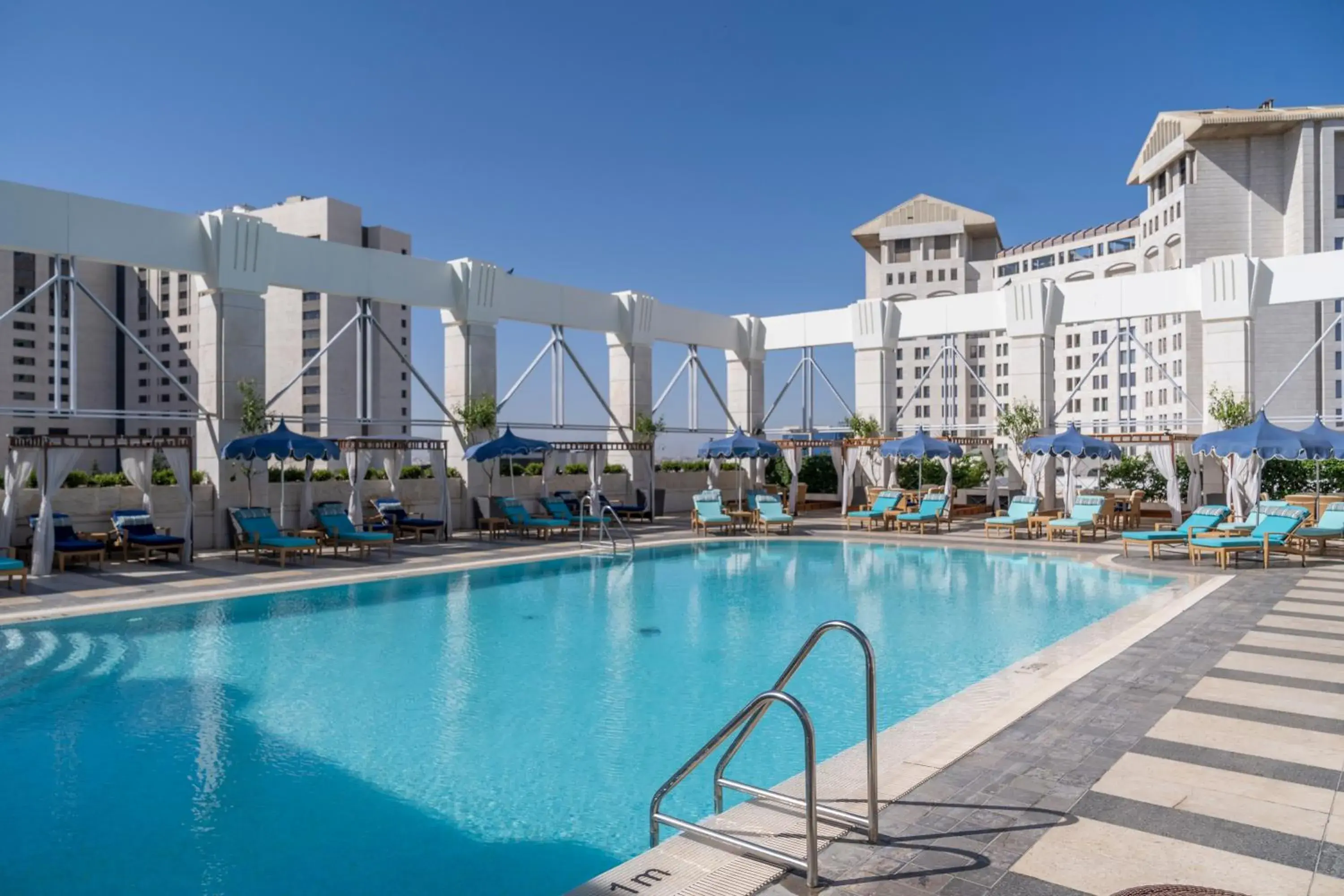 Swimming pool in Four Seasons Hotel Amman Swimming pool in Four Seasons Hotel Amman