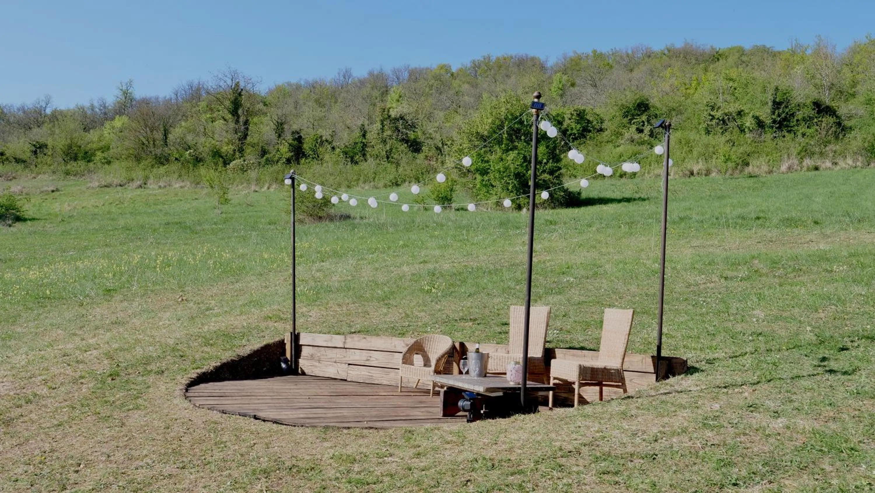 Natural landscape in Domaine Foray