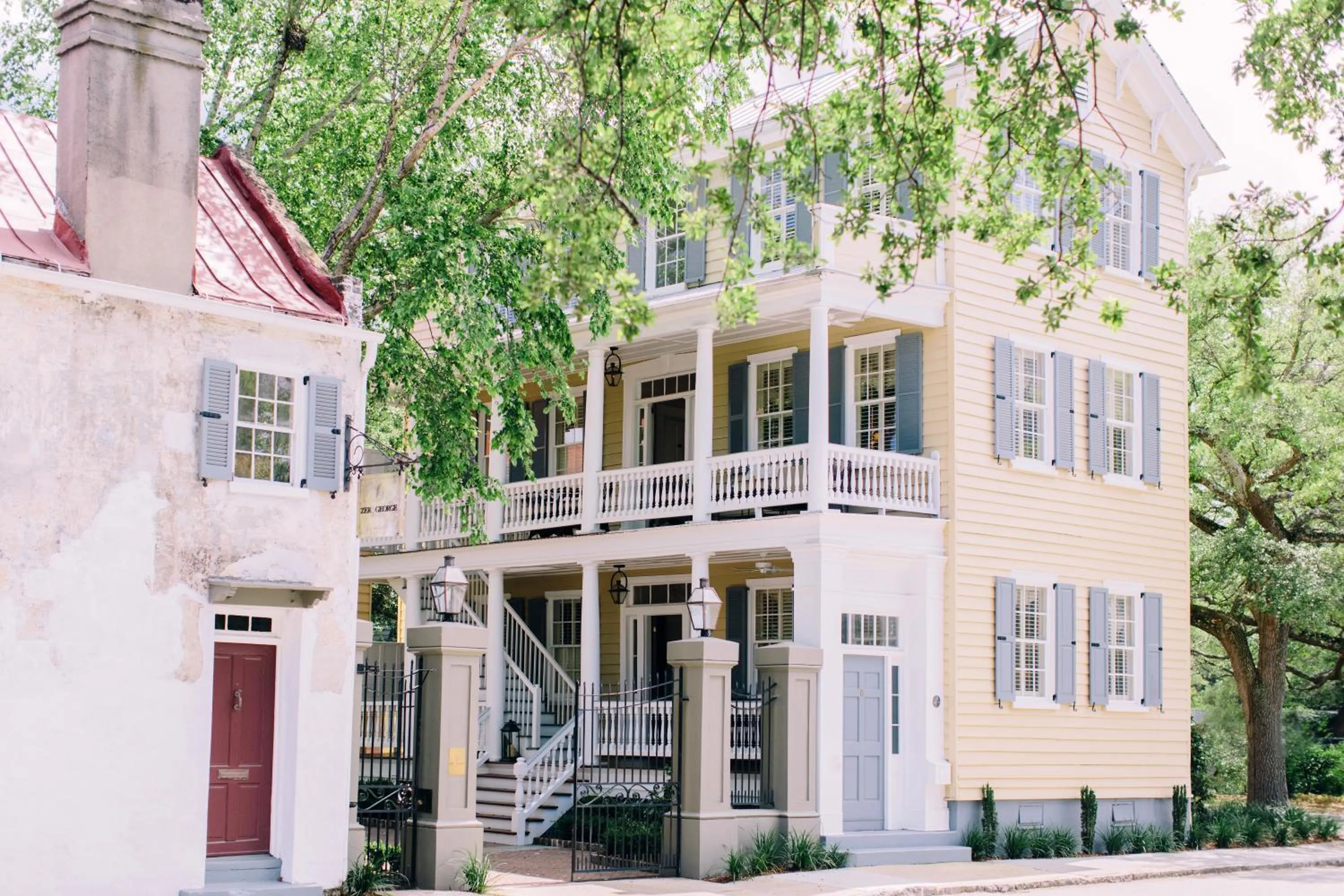 Facade/entrance in Zero George Hotel