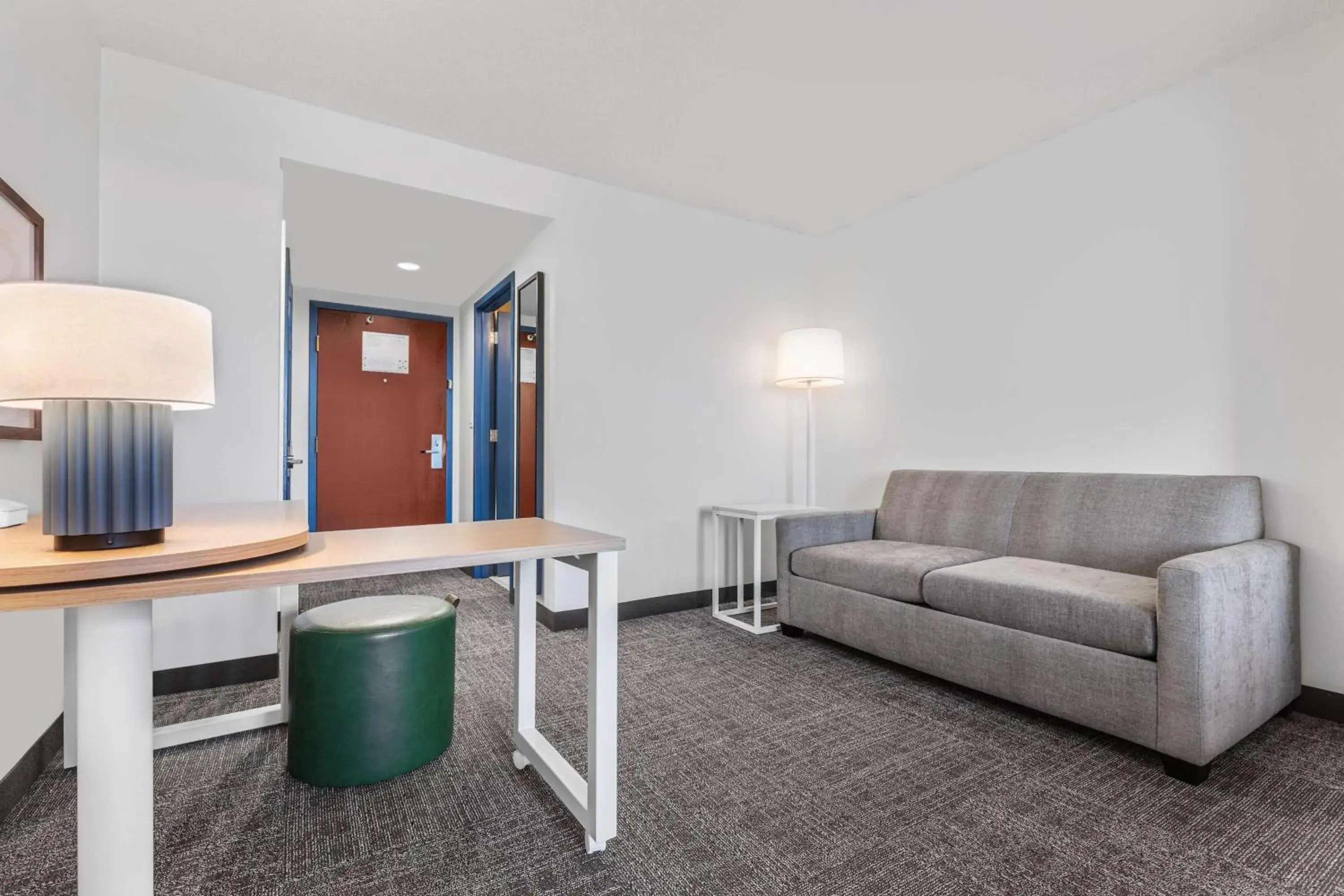 Living room in Spark By Hilton Charlotte Tyvola I-77 Living room in Spark By Hilton Charlotte Tyvola I-77