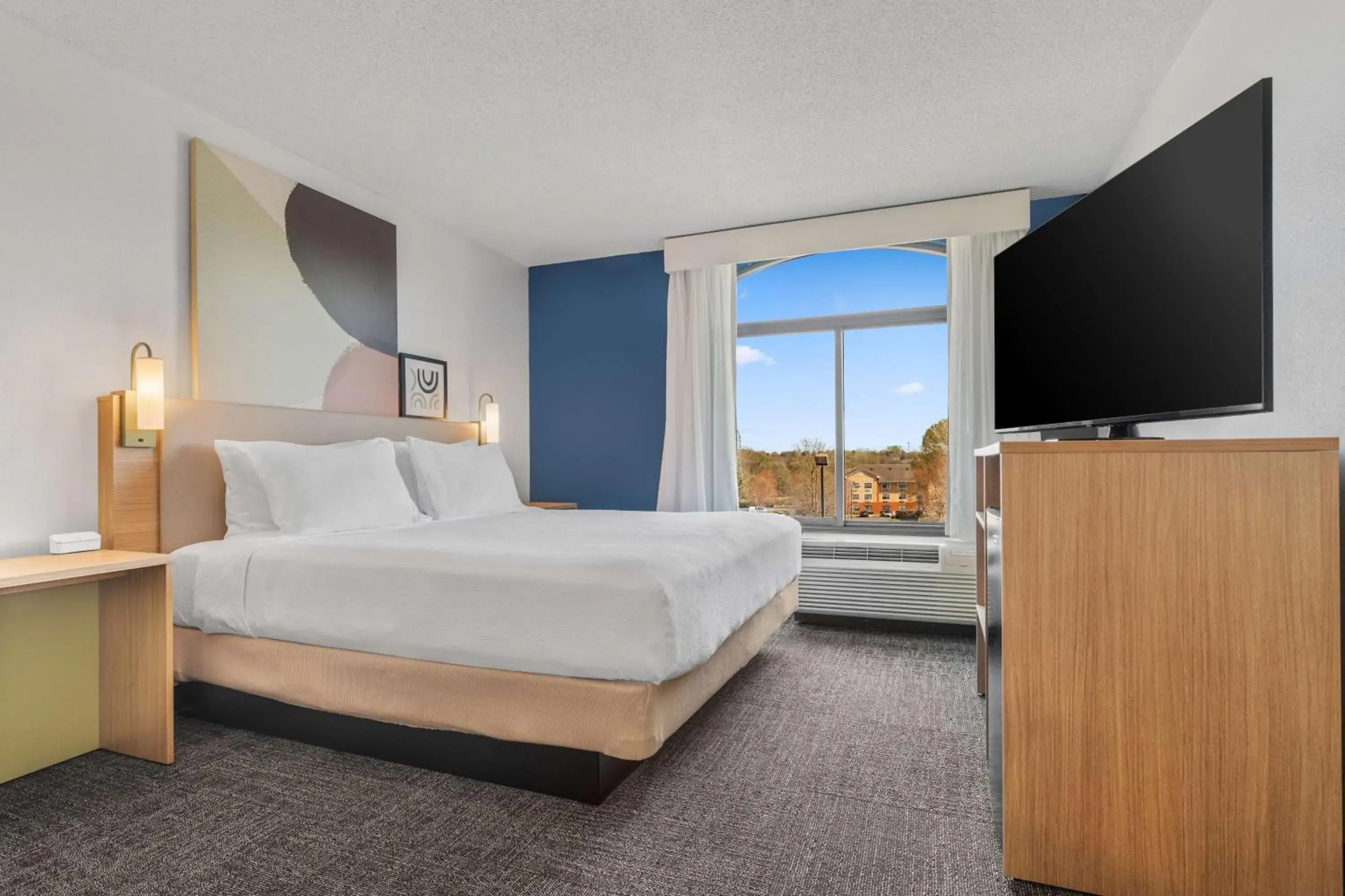 Bed in Spark By Hilton Charlotte Tyvola I-77 Bed in Spark By Hilton Charlotte Tyvola I-77