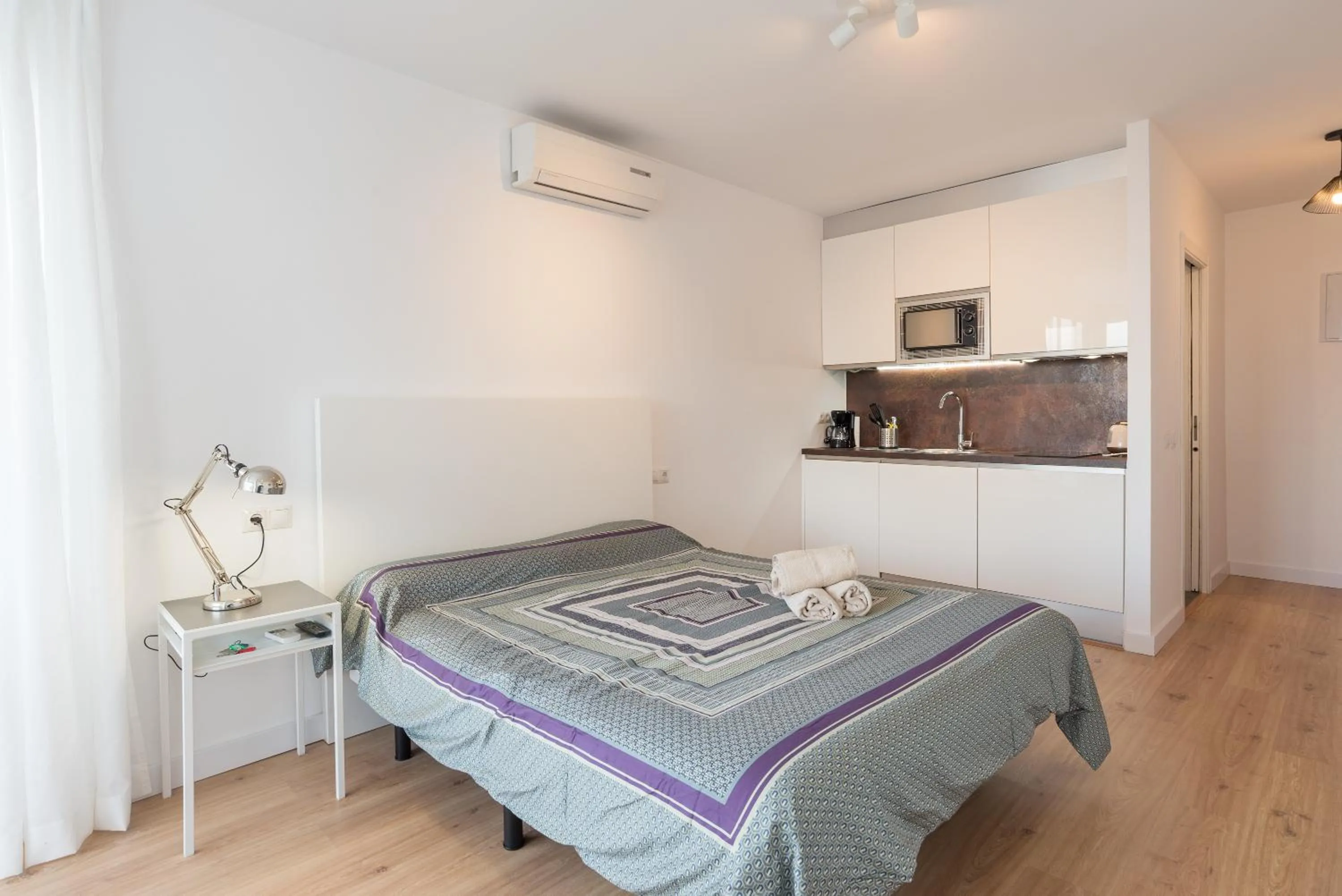 Bed in Estudio Candado Beach