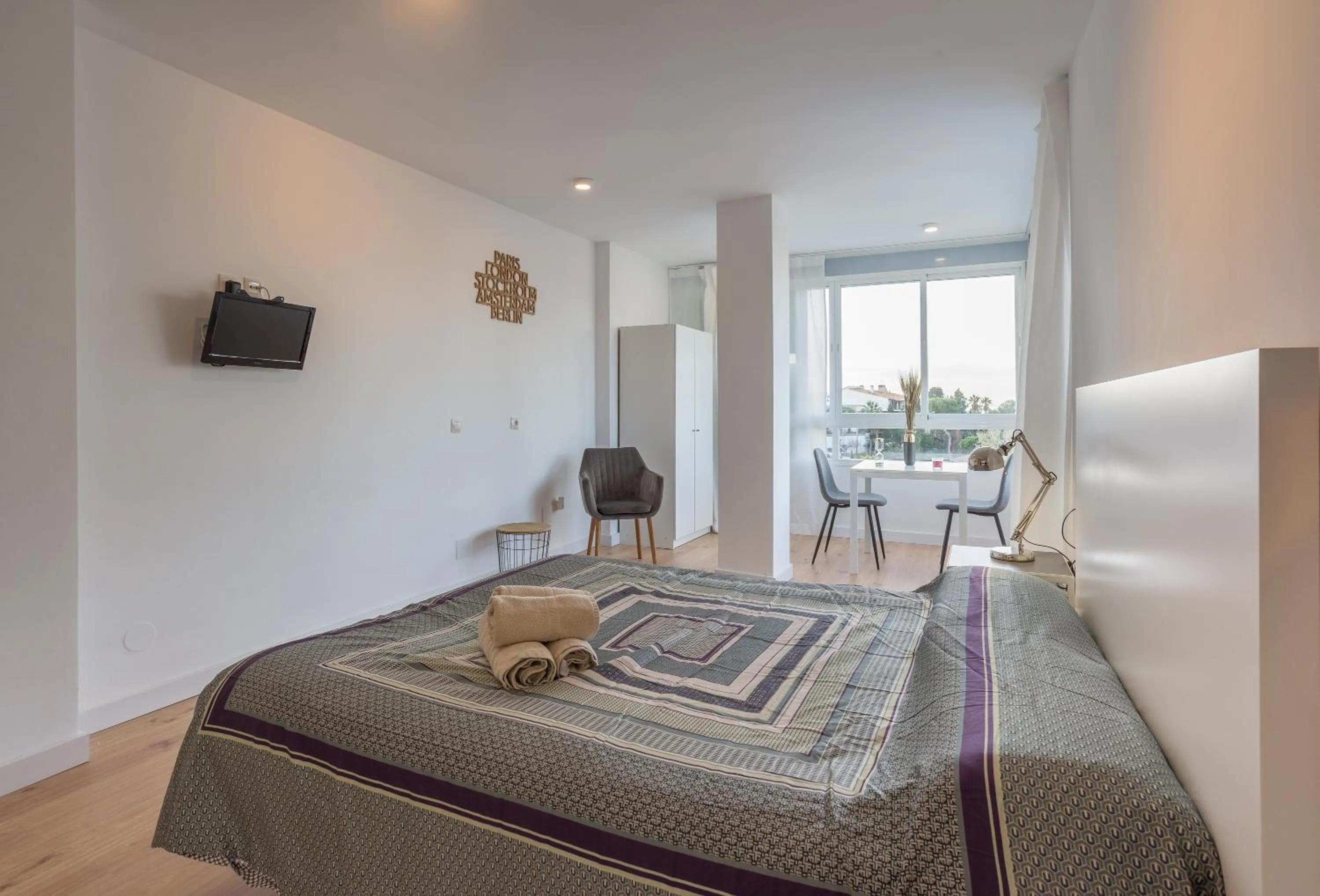 Bed in Estudio Candado Beach