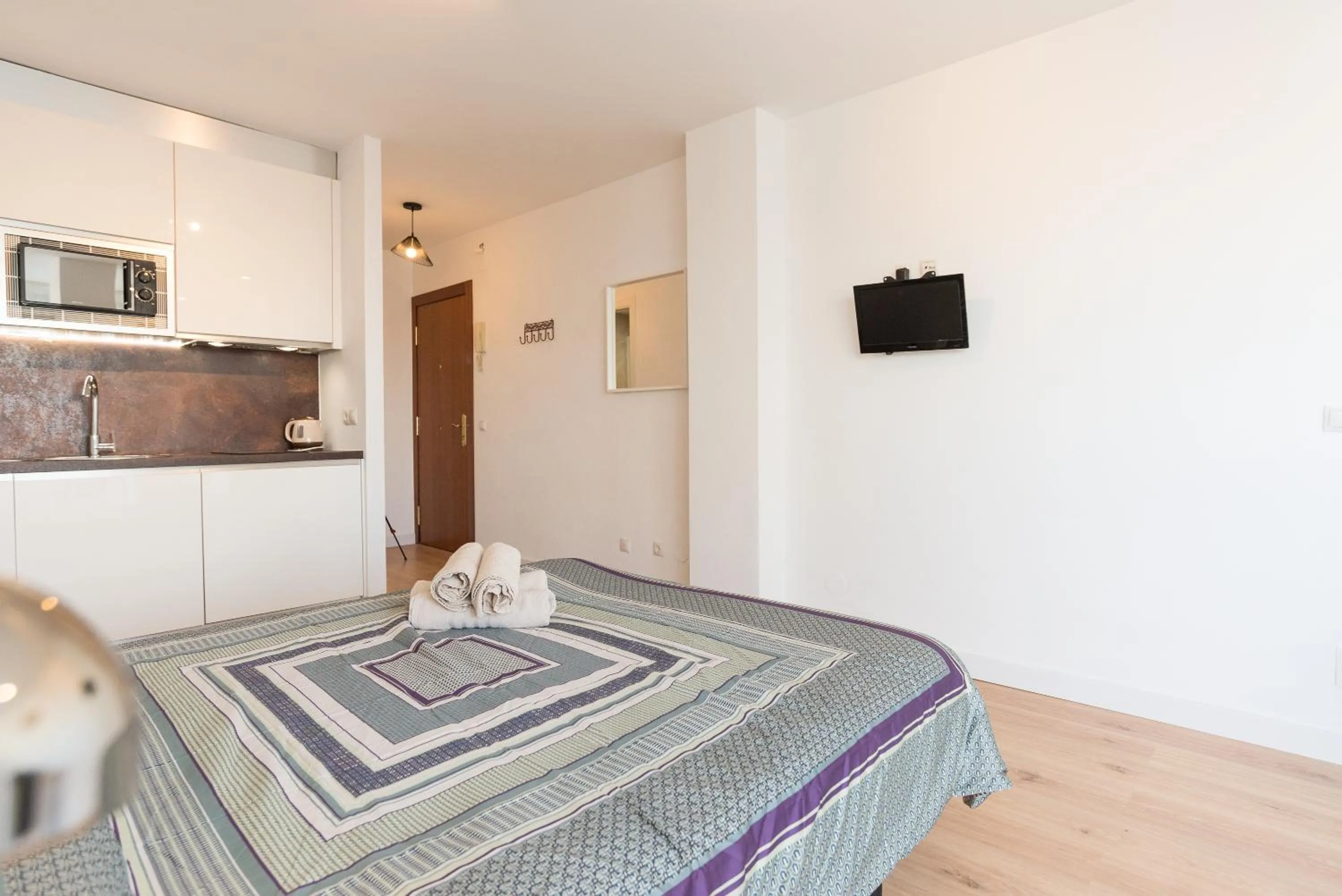 Bed in Estudio Candado Beach