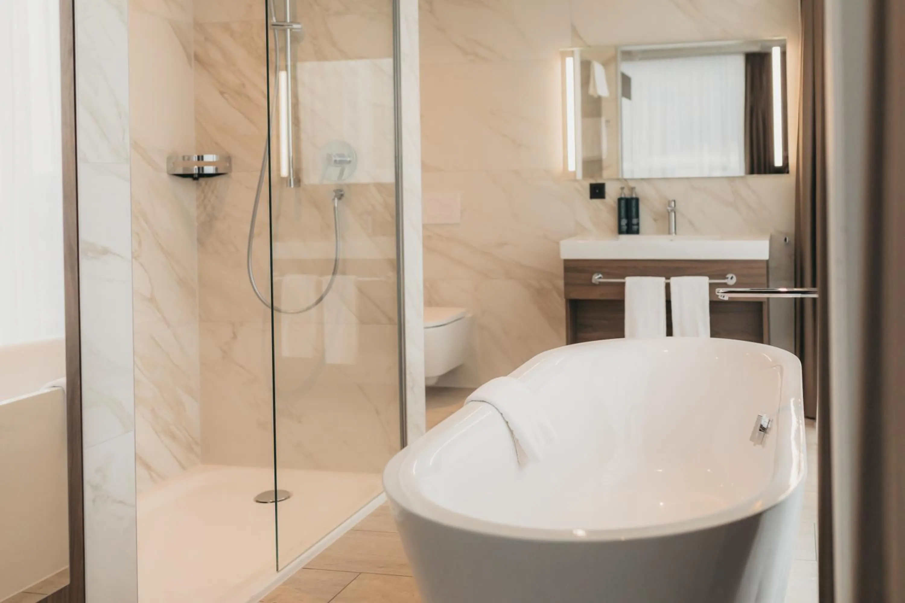 Shower in IIP Apartments - Self Check-In