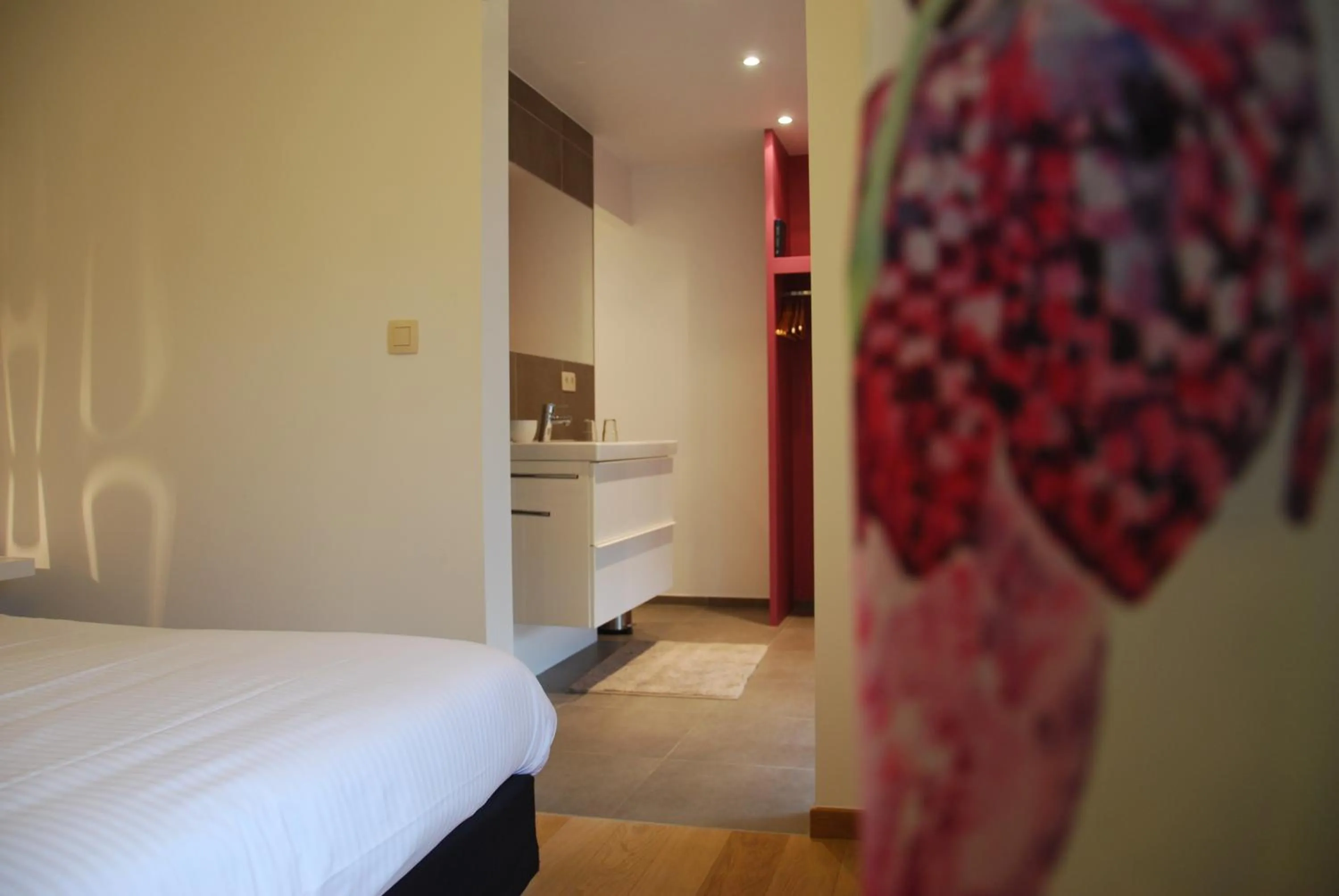 Bedroom, Bed in Durbuy Ô Restaurant Hotel Recharge Electric Car