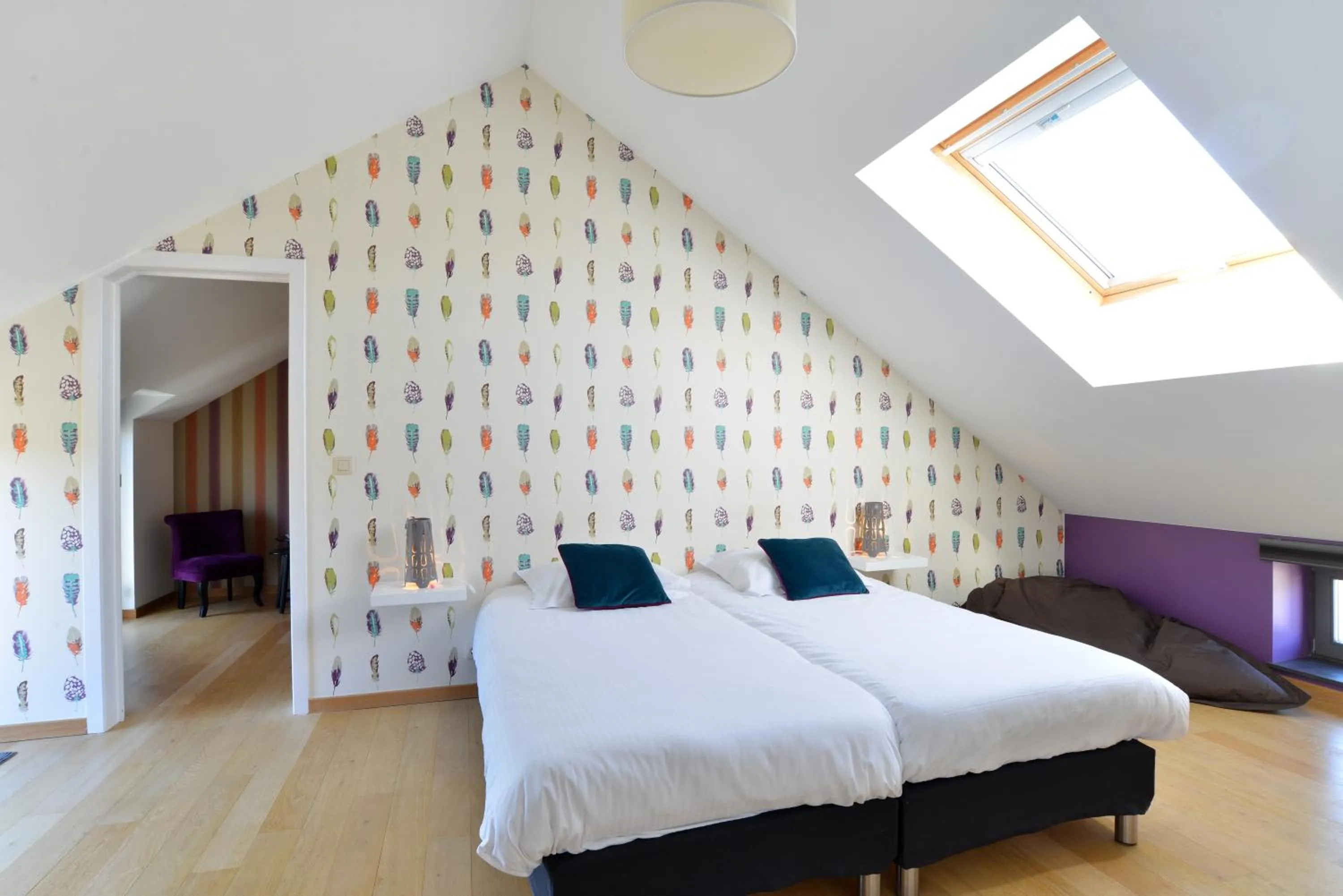 Bed in Durbuy Ô Restaurant Hotel Recharge Electric Car