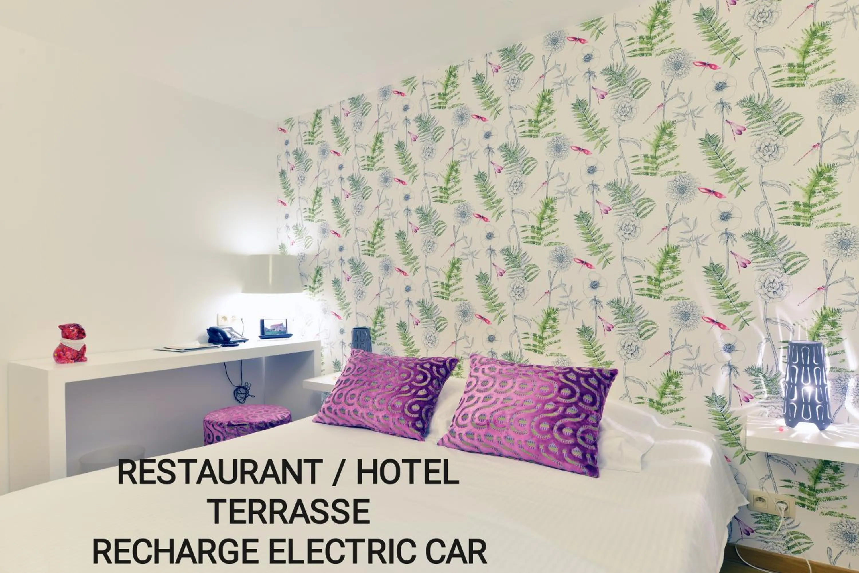Bed in Durbuy Ô Restaurant Hotel Recharge Electric Car