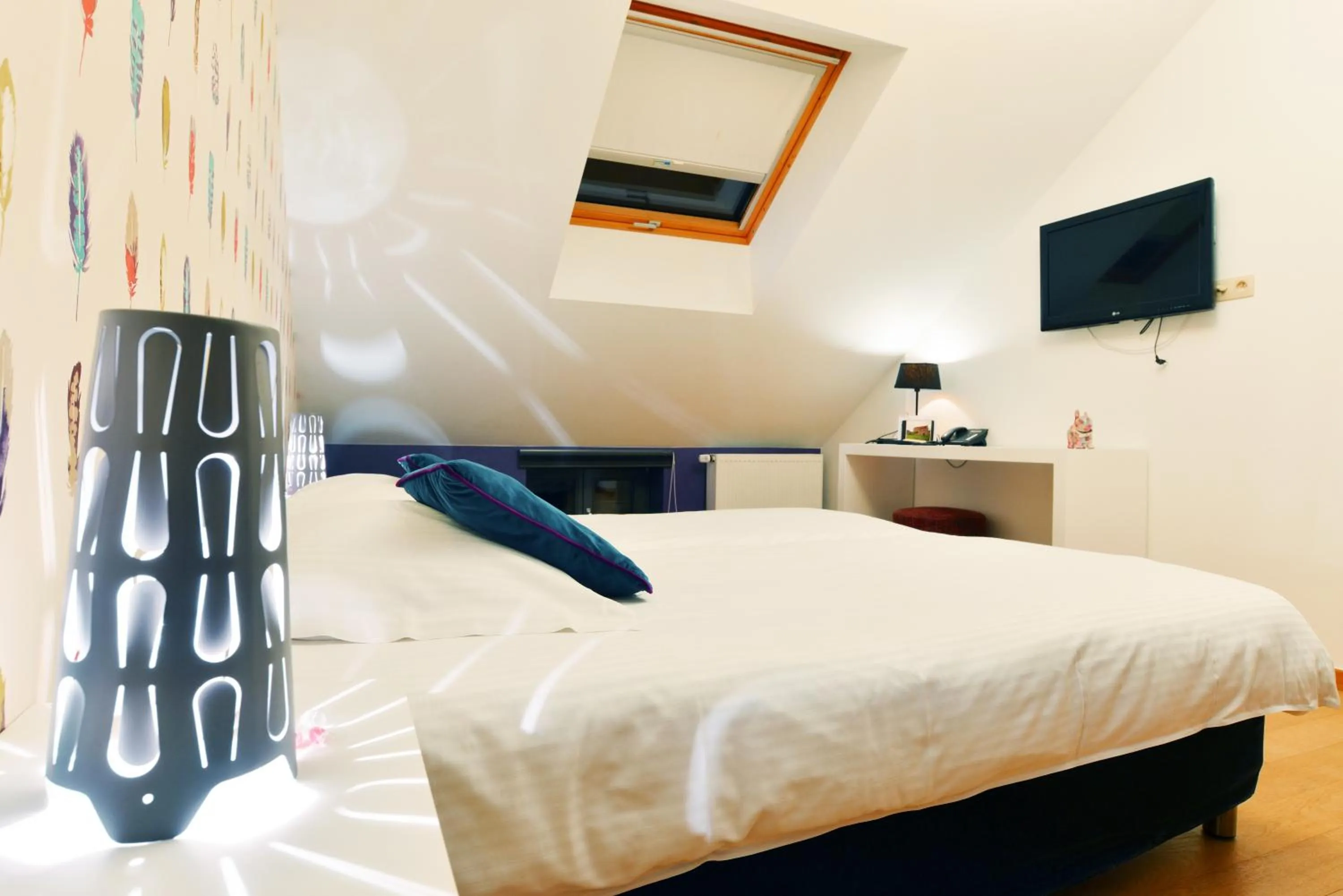 Bed in Durbuy Ô Restaurant Hotel Recharge Electric Car