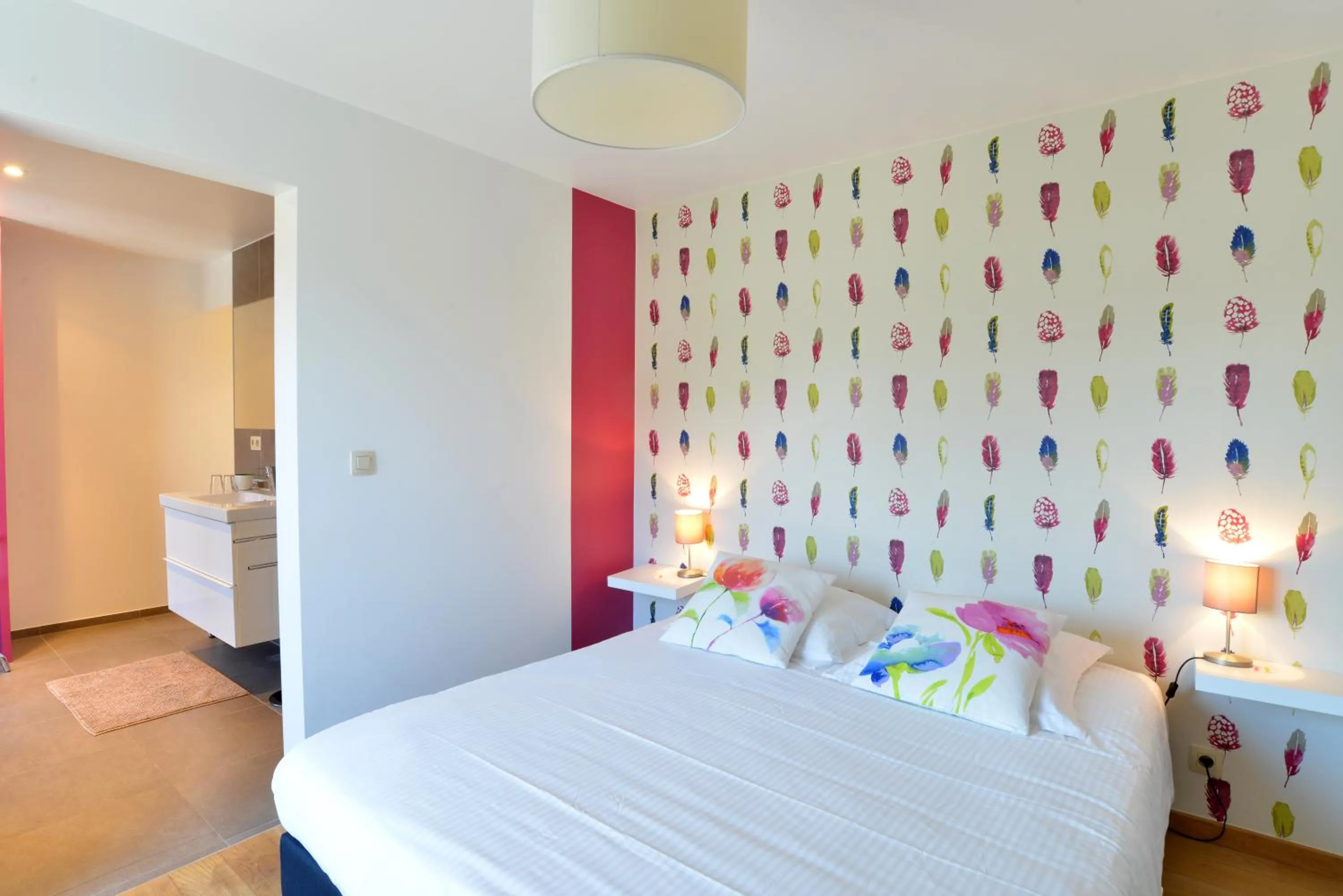 Bed in Durbuy Ô Restaurant Hotel Recharge Electric Car