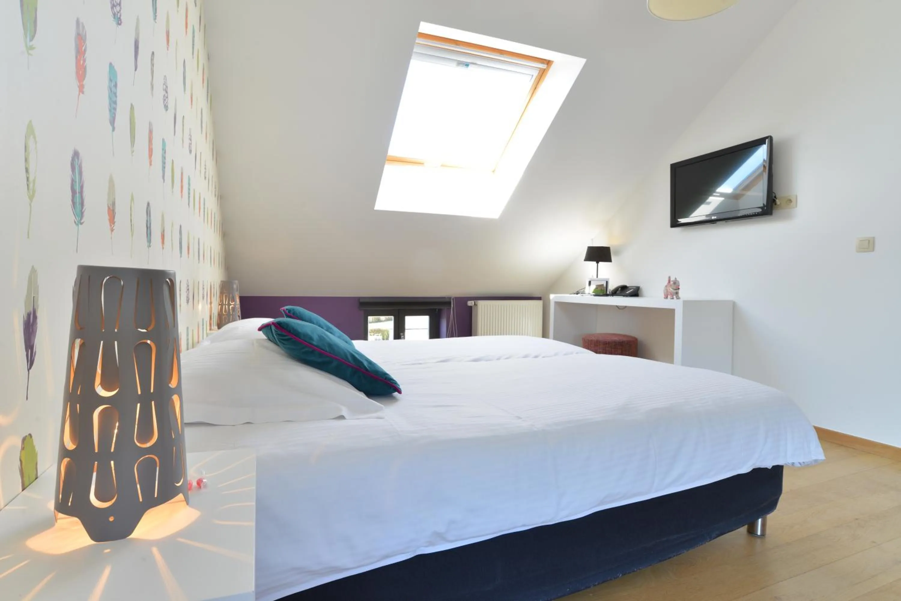 Bed in Durbuy Ô Restaurant Hotel Recharge Electric Car