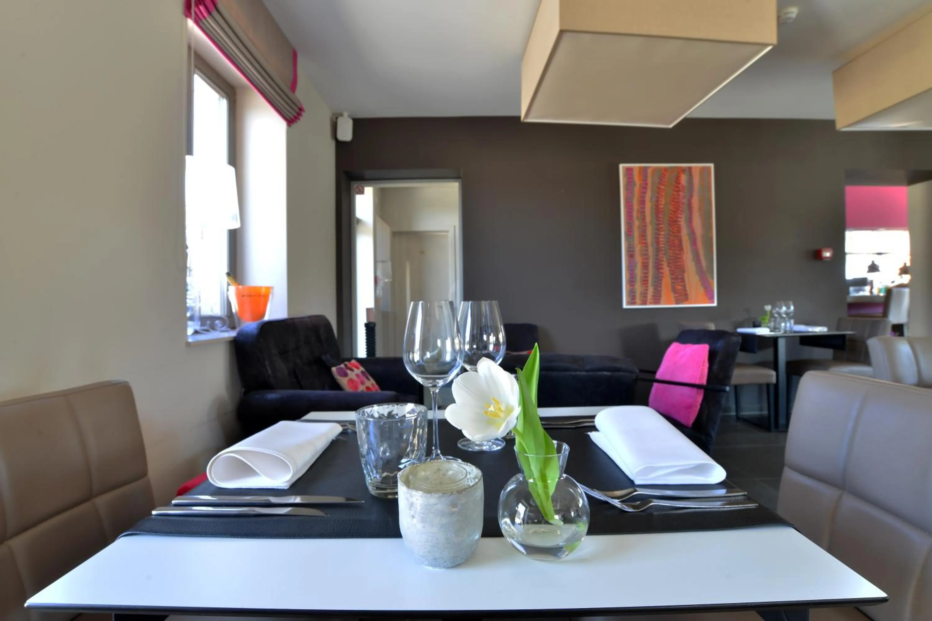 Living room in Durbuy Ô Restaurant Hotel Recharge Electric Car