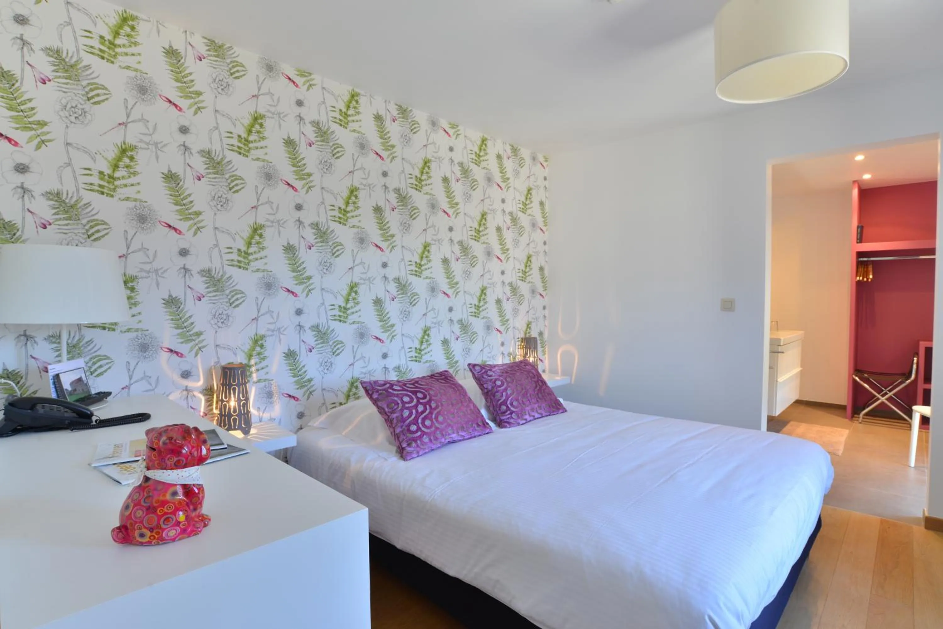 Bed in Durbuy Ô Restaurant Hotel Recharge Electric Car