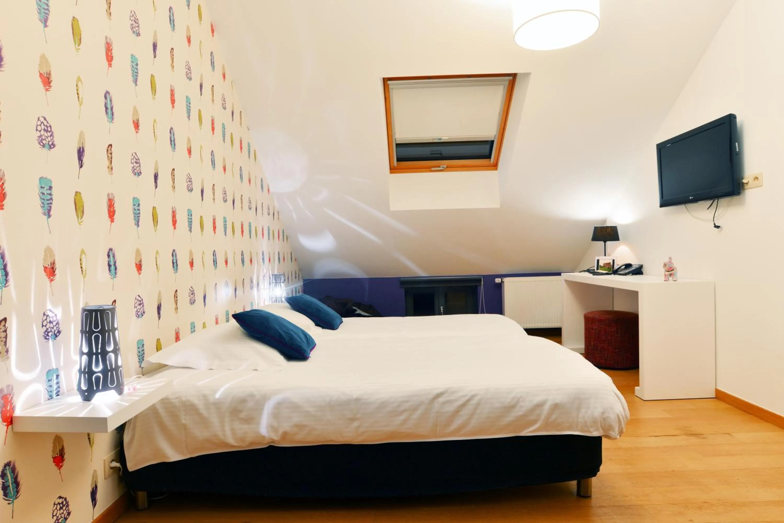 Bed in Durbuy Ô Restaurant Hotel Recharge Electric Car