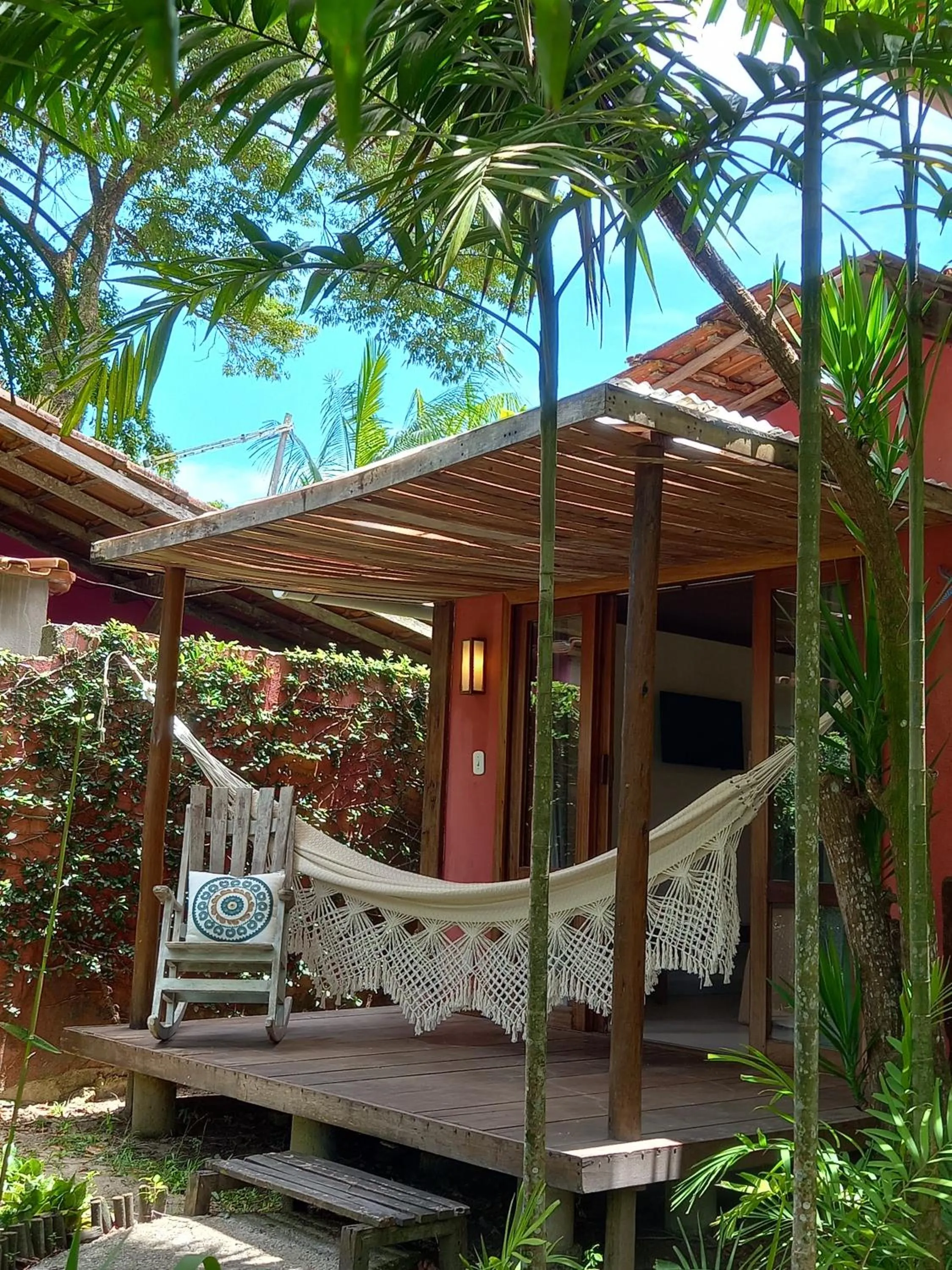 Balcony/Terrace in Pousada Atlântida