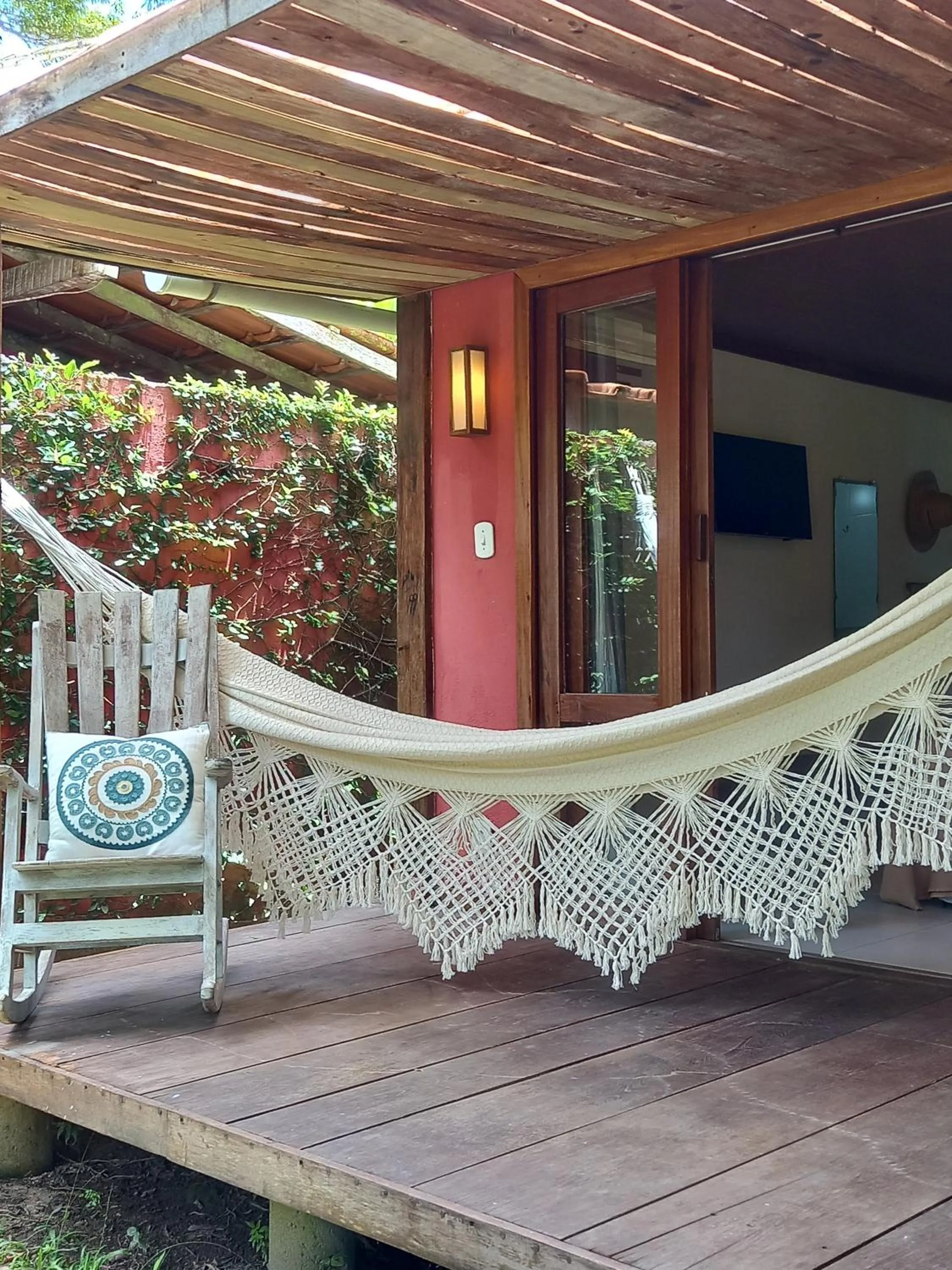 Balcony/Terrace in Pousada Atlântida