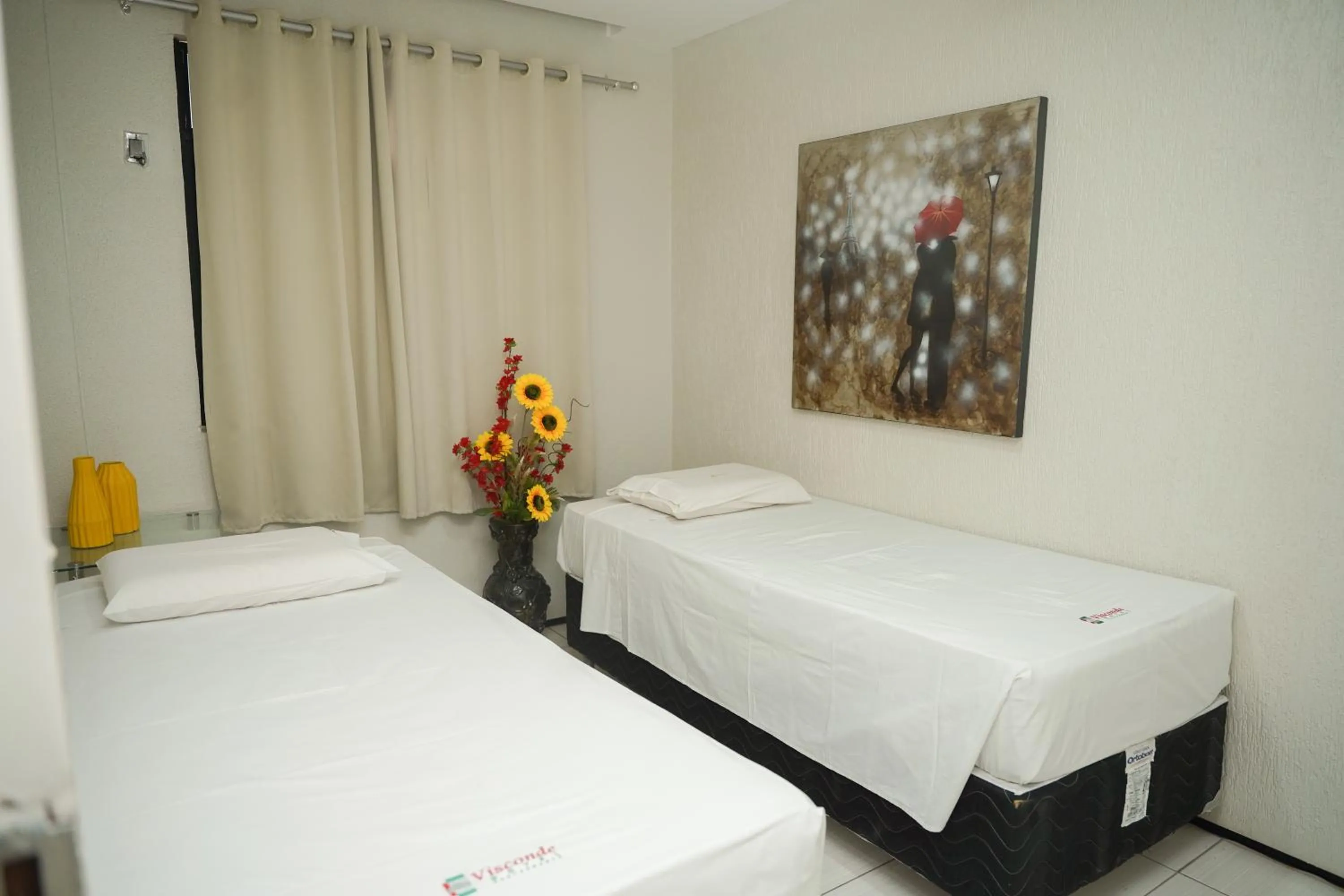 Bed in Hotel Visconde