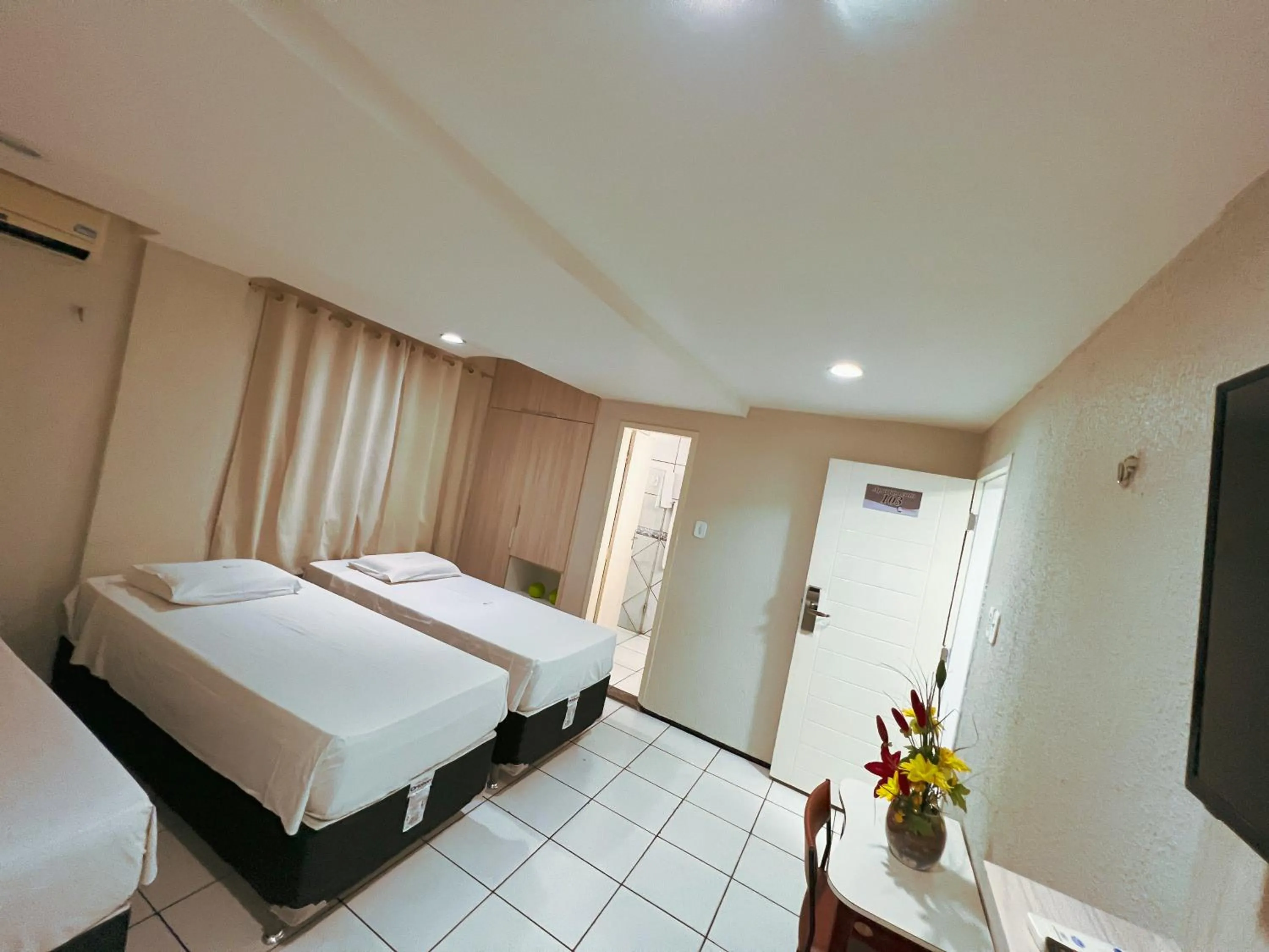 Bed in Hotel Visconde