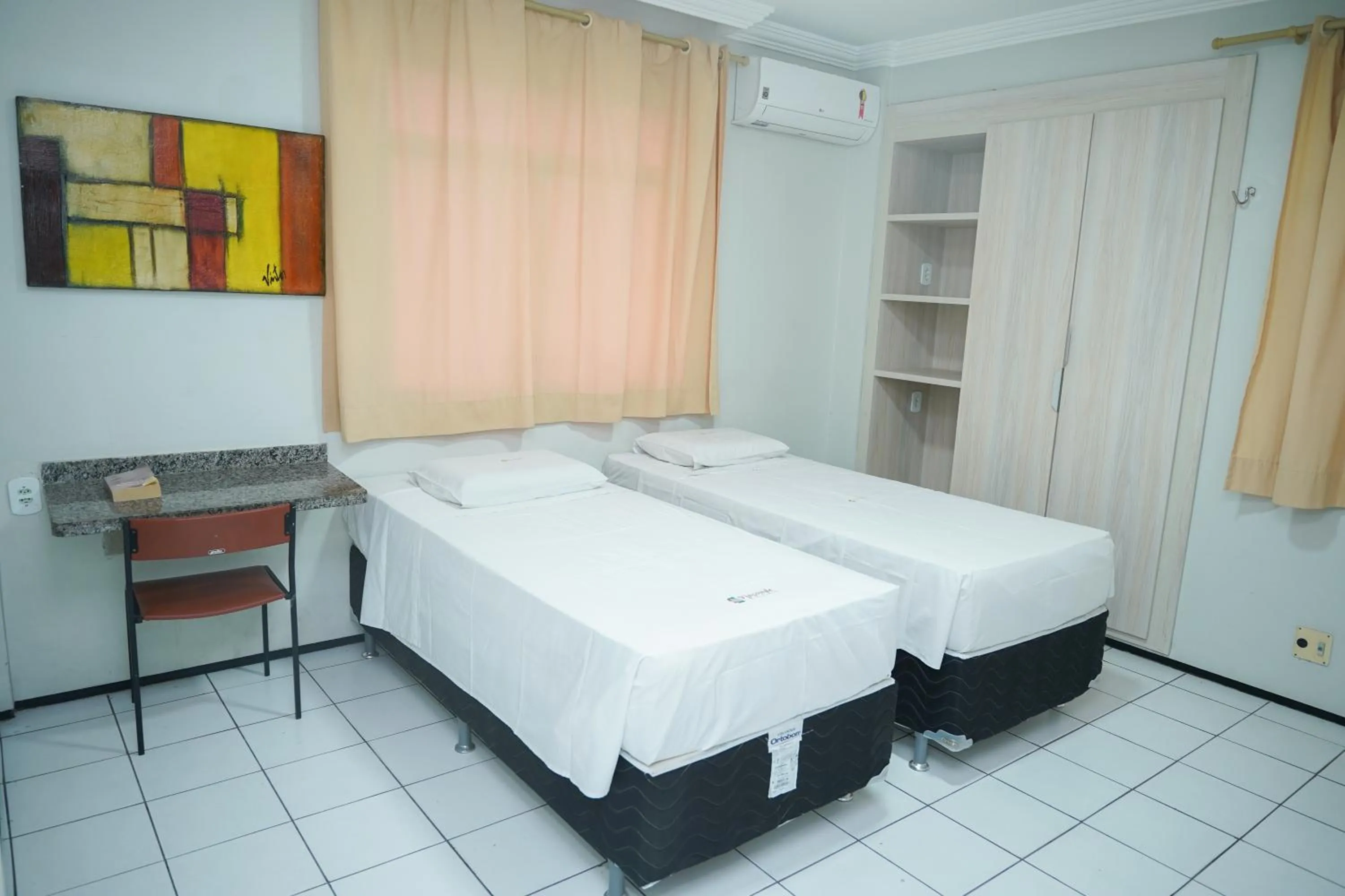 Bed in Hotel Visconde