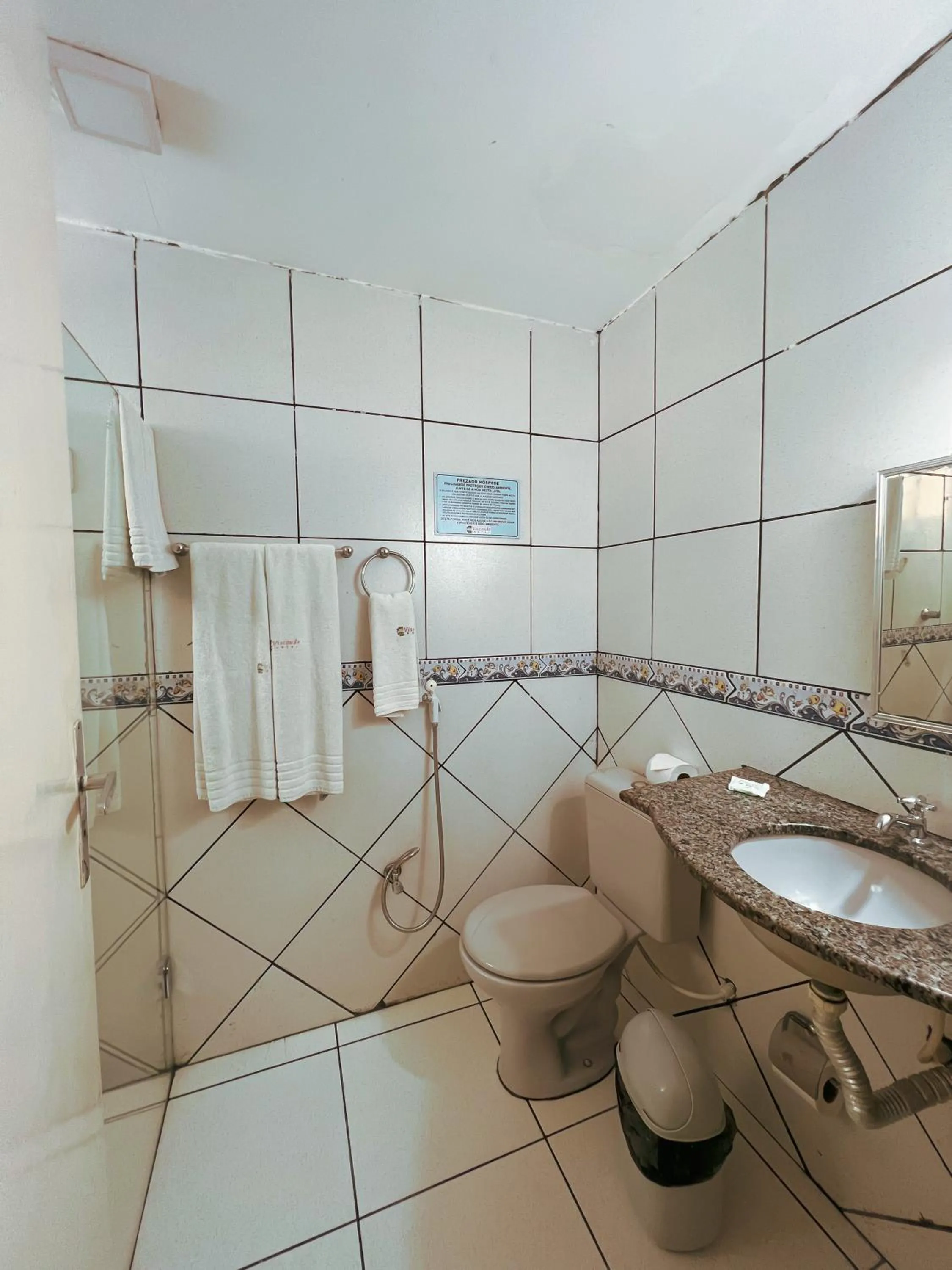 Shower in Hotel Visconde