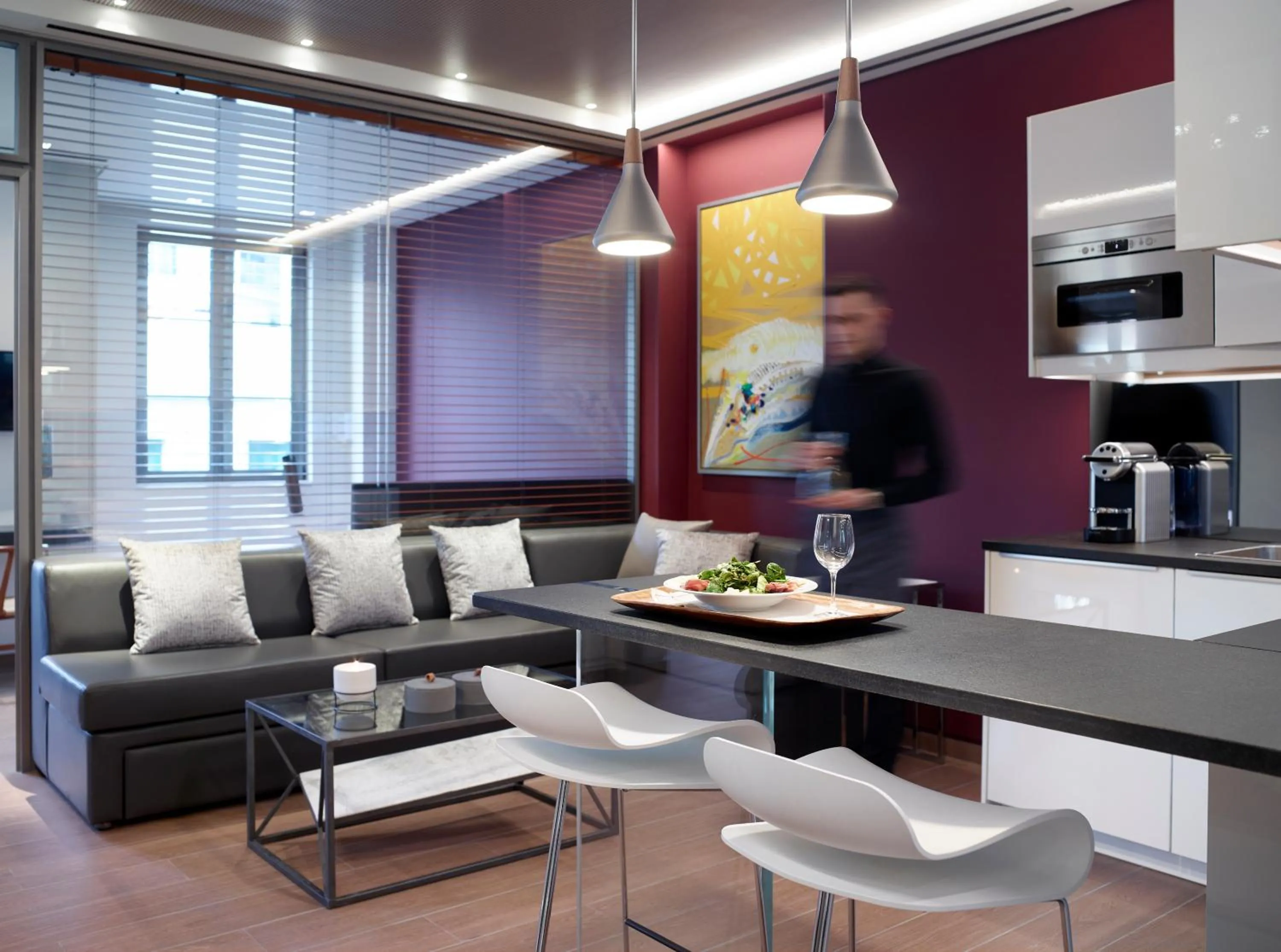 Seating area in Athens Ikon