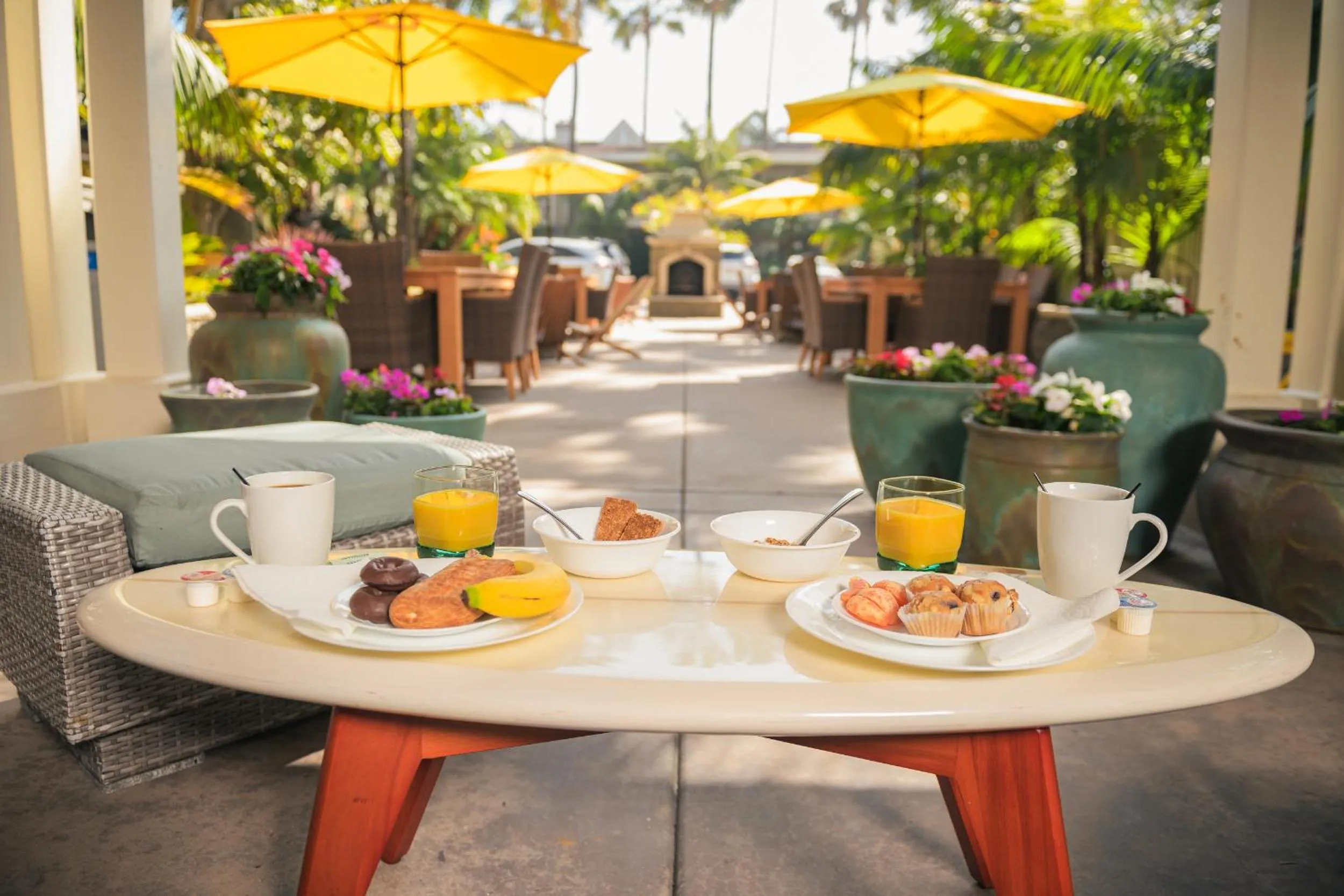 Breakfast in Ocean Palms Beach Resort