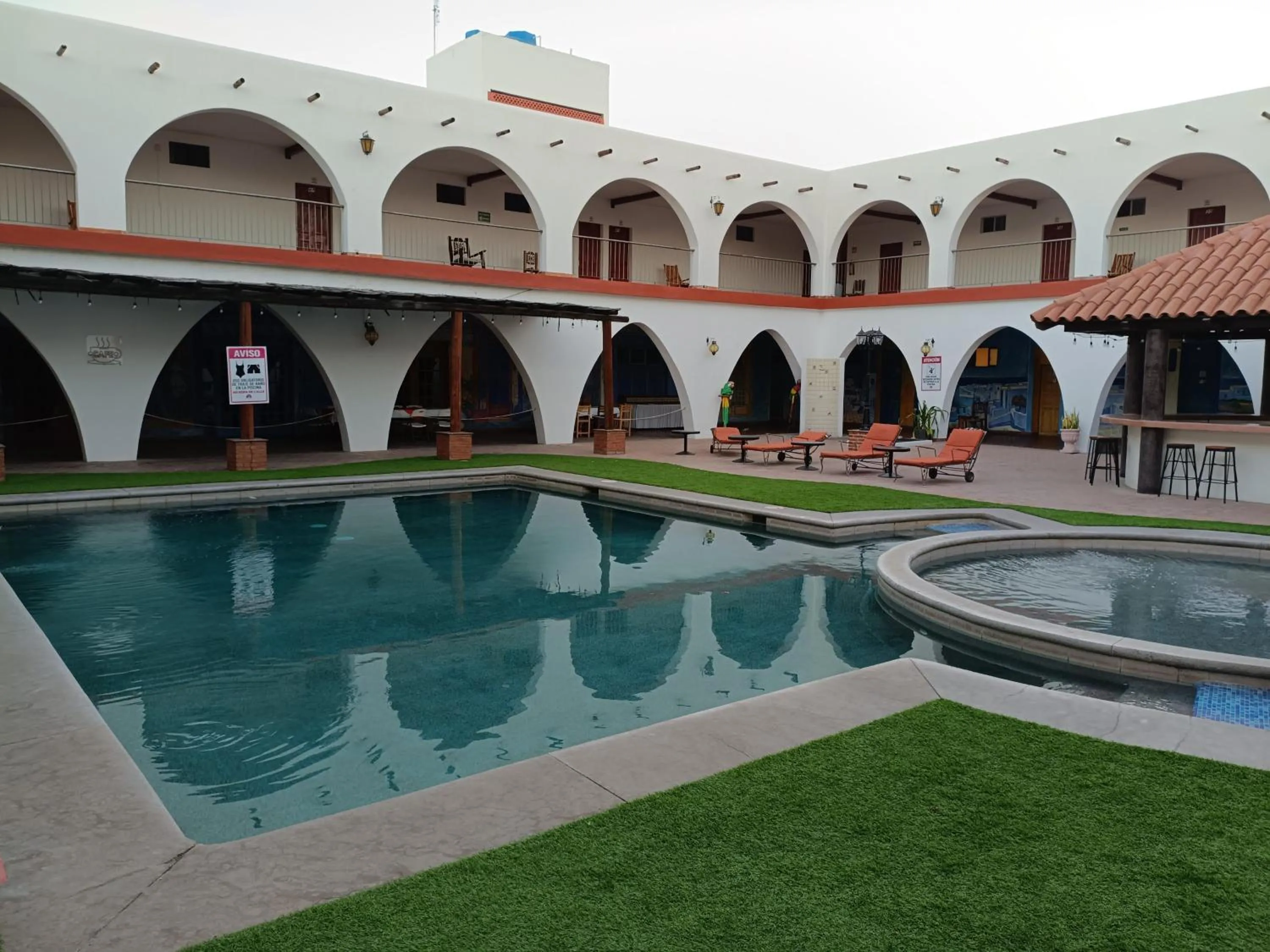 Property building in Hotel Hacienda Bugambilias La Paz