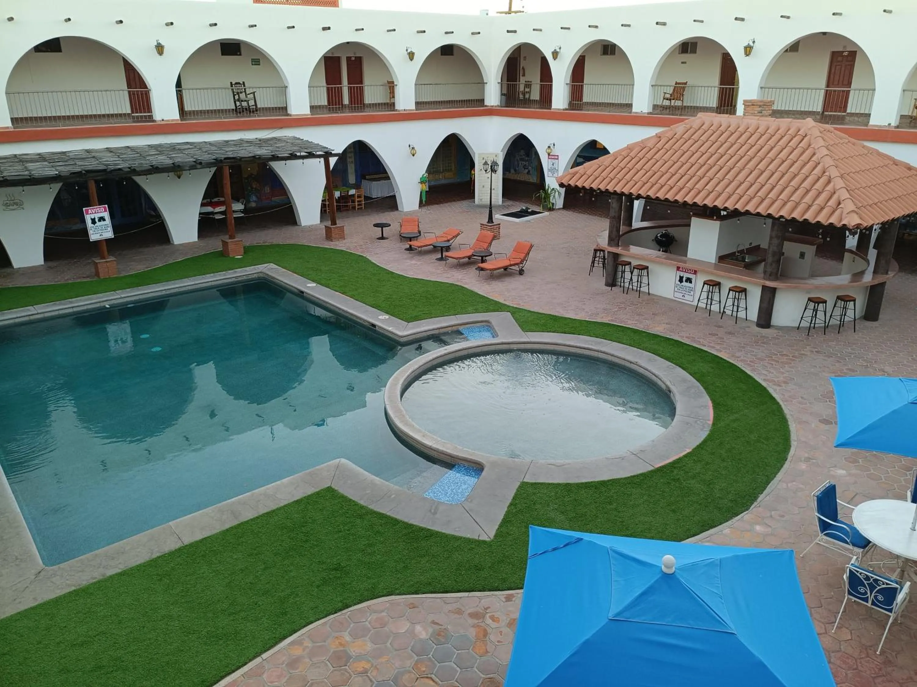 Property building in Hotel Hacienda Bugambilias La Paz