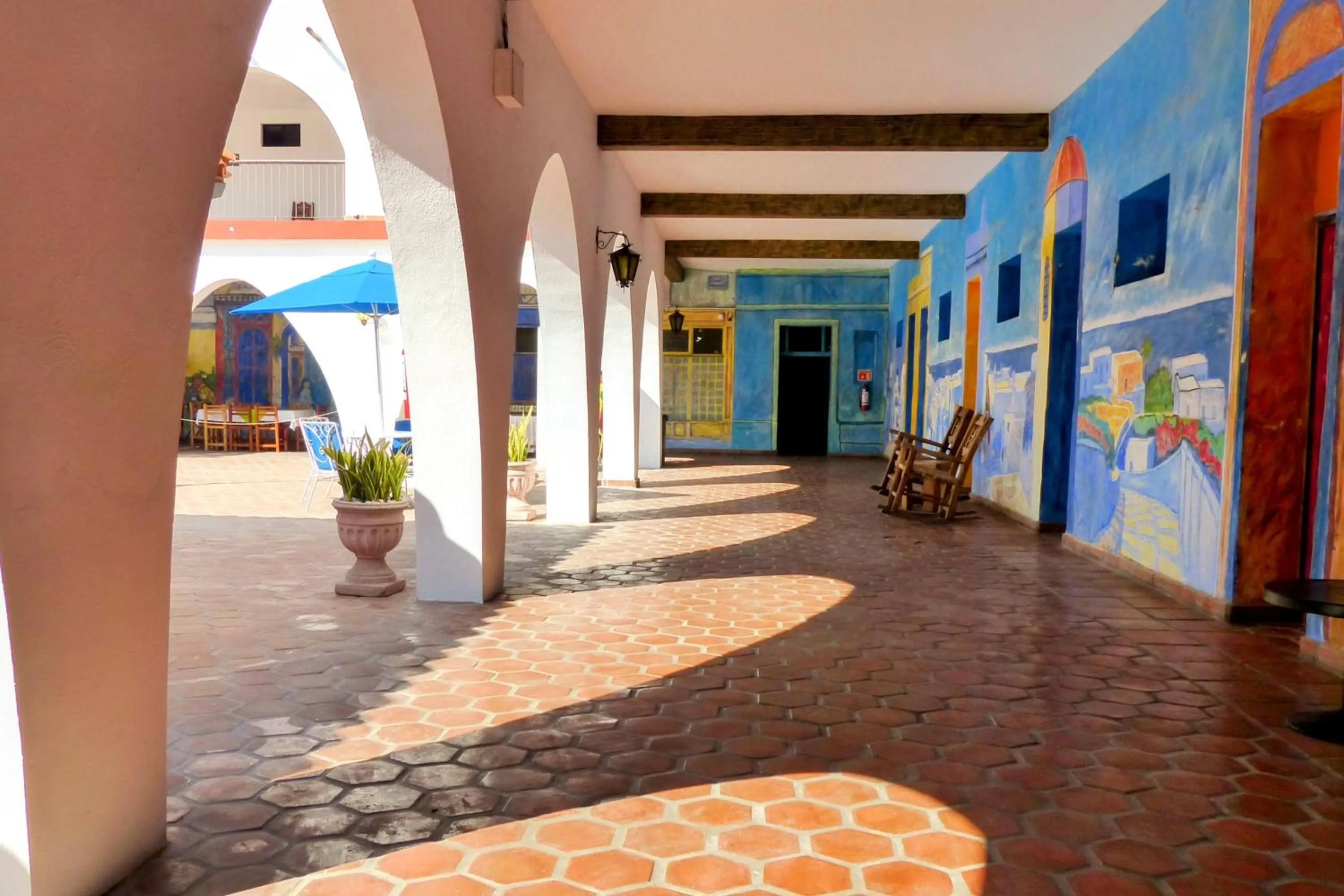 Property building in Hotel Hacienda Bugambilias La Paz