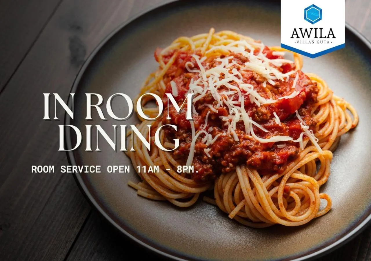 Food and drinks in Awila Villas Kuta by The Wina Resorts