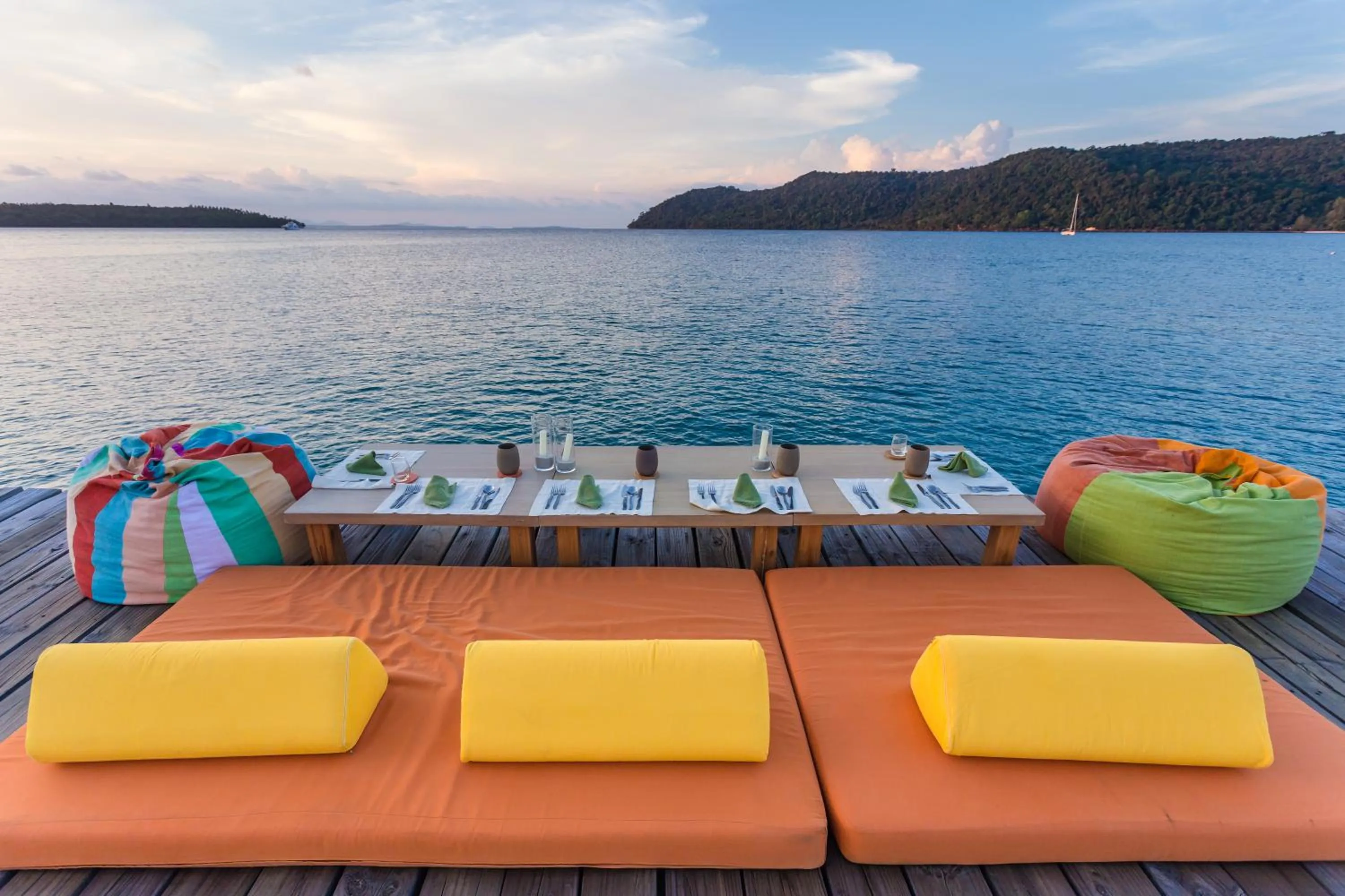Dining area in Soneva Kiri