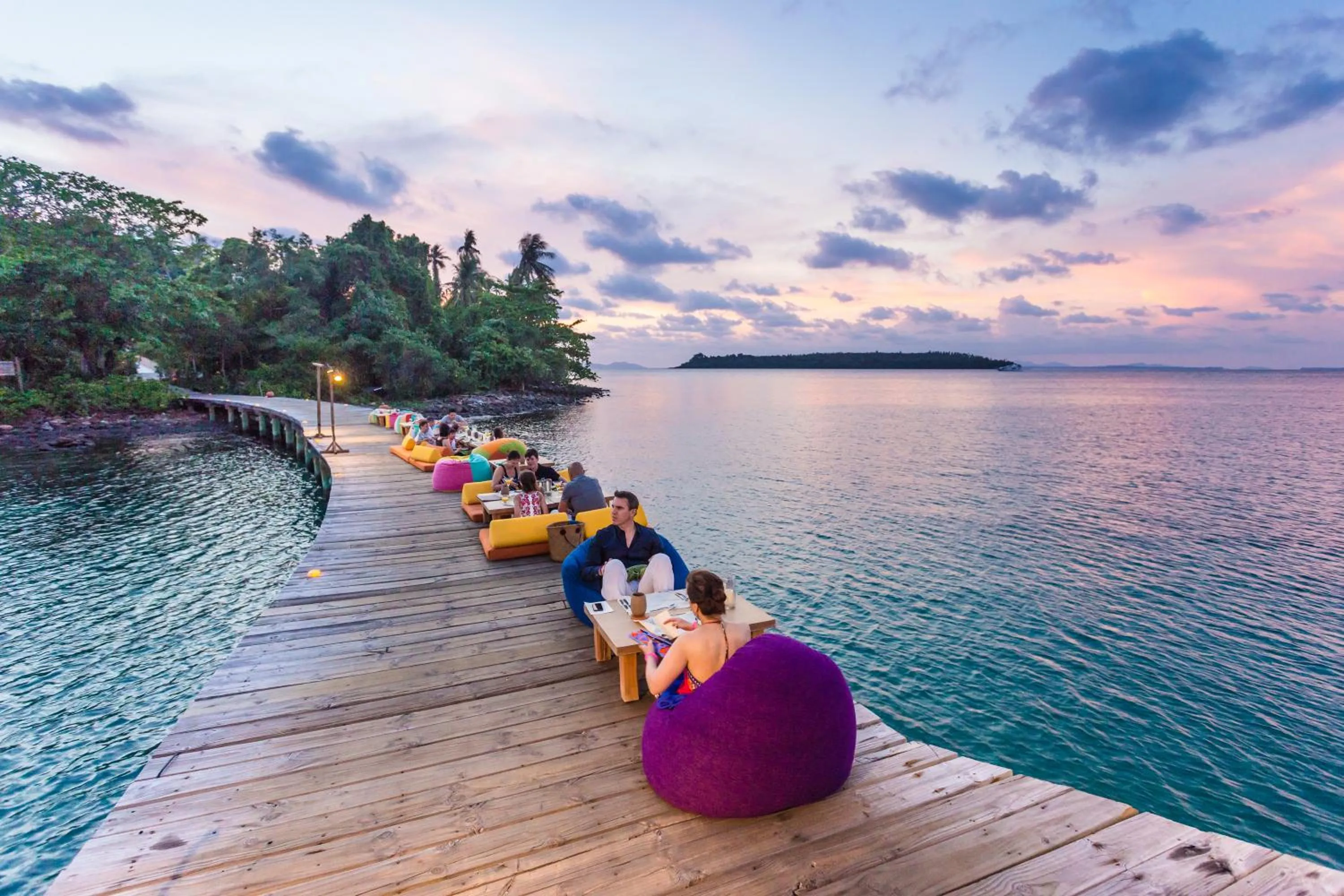 Dining area in Soneva Kiri