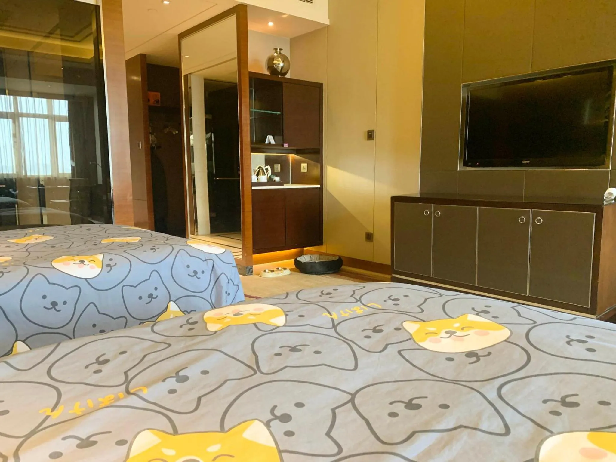 Photo of the whole room, Bed in Crowne Plaza Tianjin Jinnan by IHG