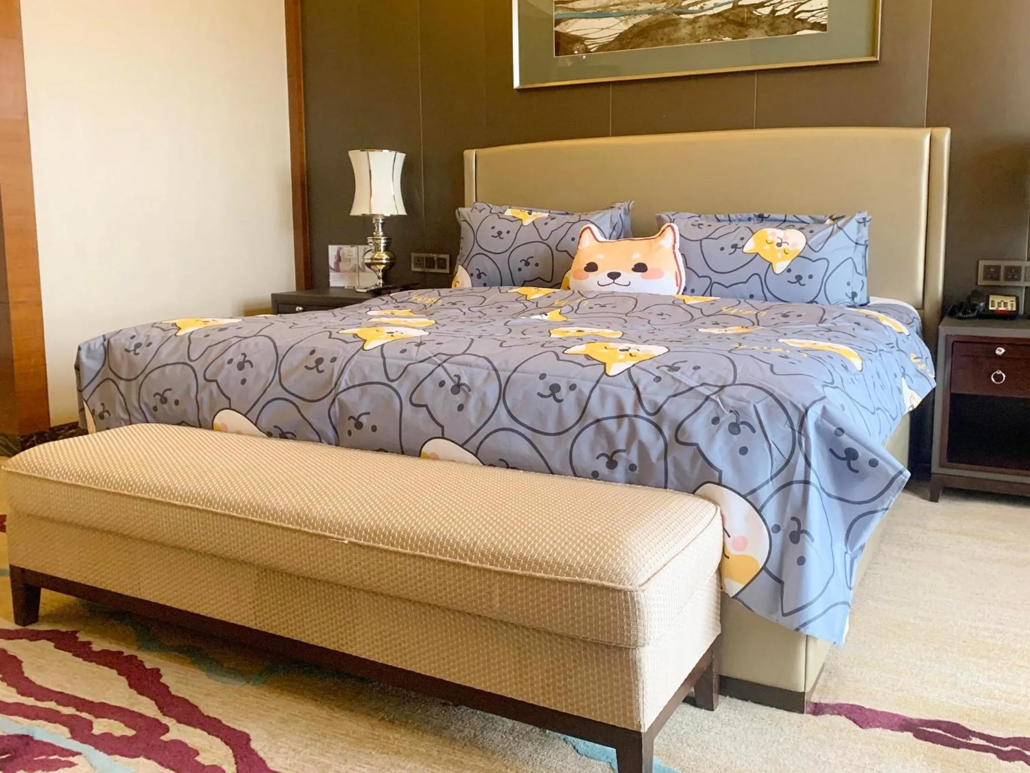 Photo of the whole room, Bed in Crowne Plaza Tianjin Jinnan by IHG